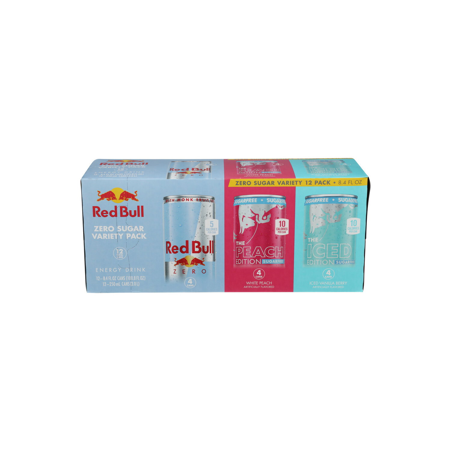 Red Bull Variety Pack Zero Sugar Energy Drinks - 8.4 Fluid Ounce - 12 Count Image 1 of 2