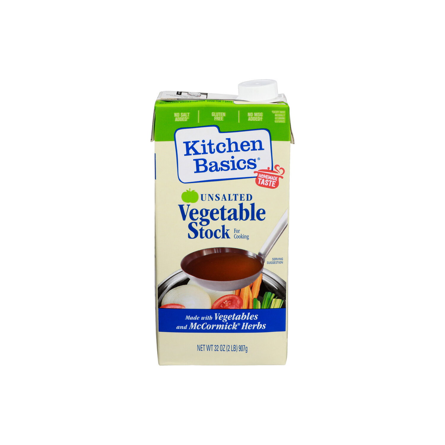 Kitchen Basics Unsalted Vegetable Stock - 32 Ounce Image 1 of 4