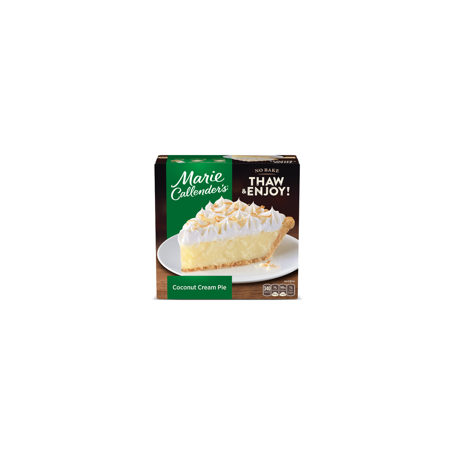 Marie Callender's Coconut Cream Pie, Thaw & Enjoy Frozen Dessert - 30.3 Ounce Image 1 of 4
