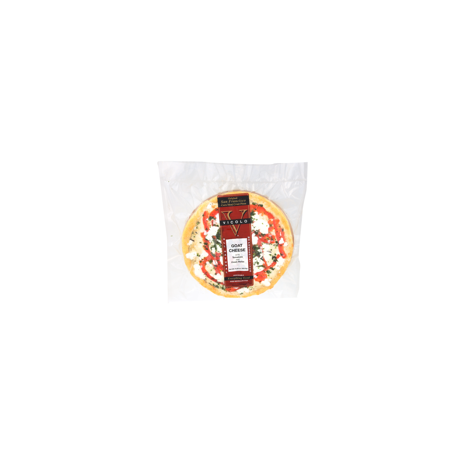 Vicolo Pizza Goat Cheese With Tomatoes And Fresh Herbs - 15.25 Ounce Image 1 of 2