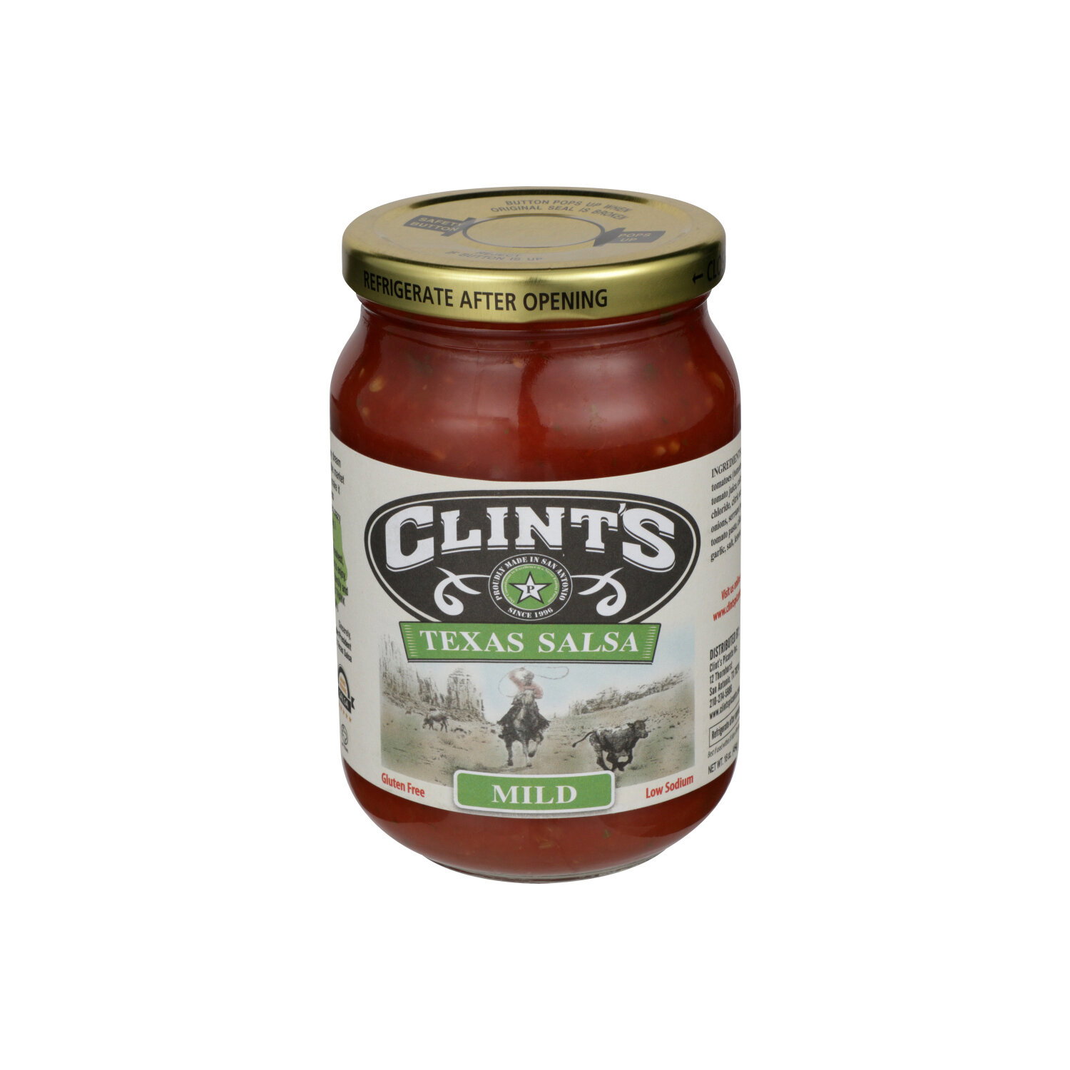 Clint's Texas Salsa Mild - 16 Ounce Image 1 of 4