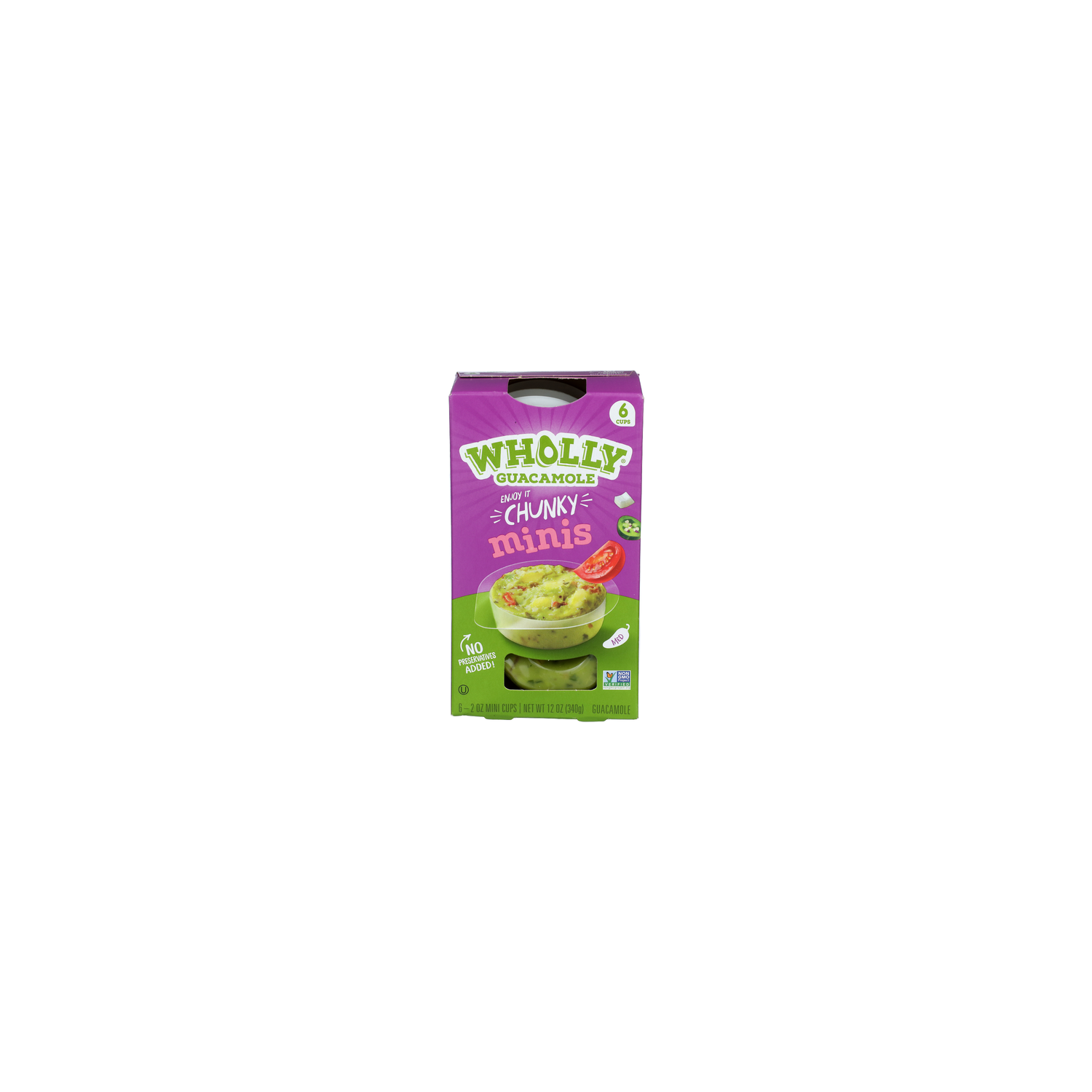 Wholly Guacamole Medium Mini's Classic Guacamole - 2 Ounce - 6 Count Image 1 of 4