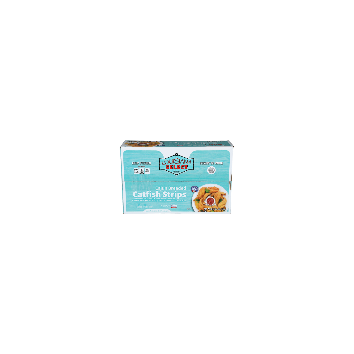 Louisiana Select Foods Cajun Breaded Catfish Strips - 2.5 Pound Image 1 of 4
