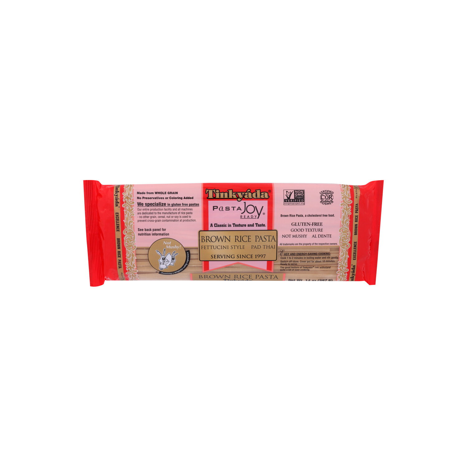 Tinkyada Brown Rice Pasta Fettucini Pad Thai - 14 Ounce Image 1 of 4
