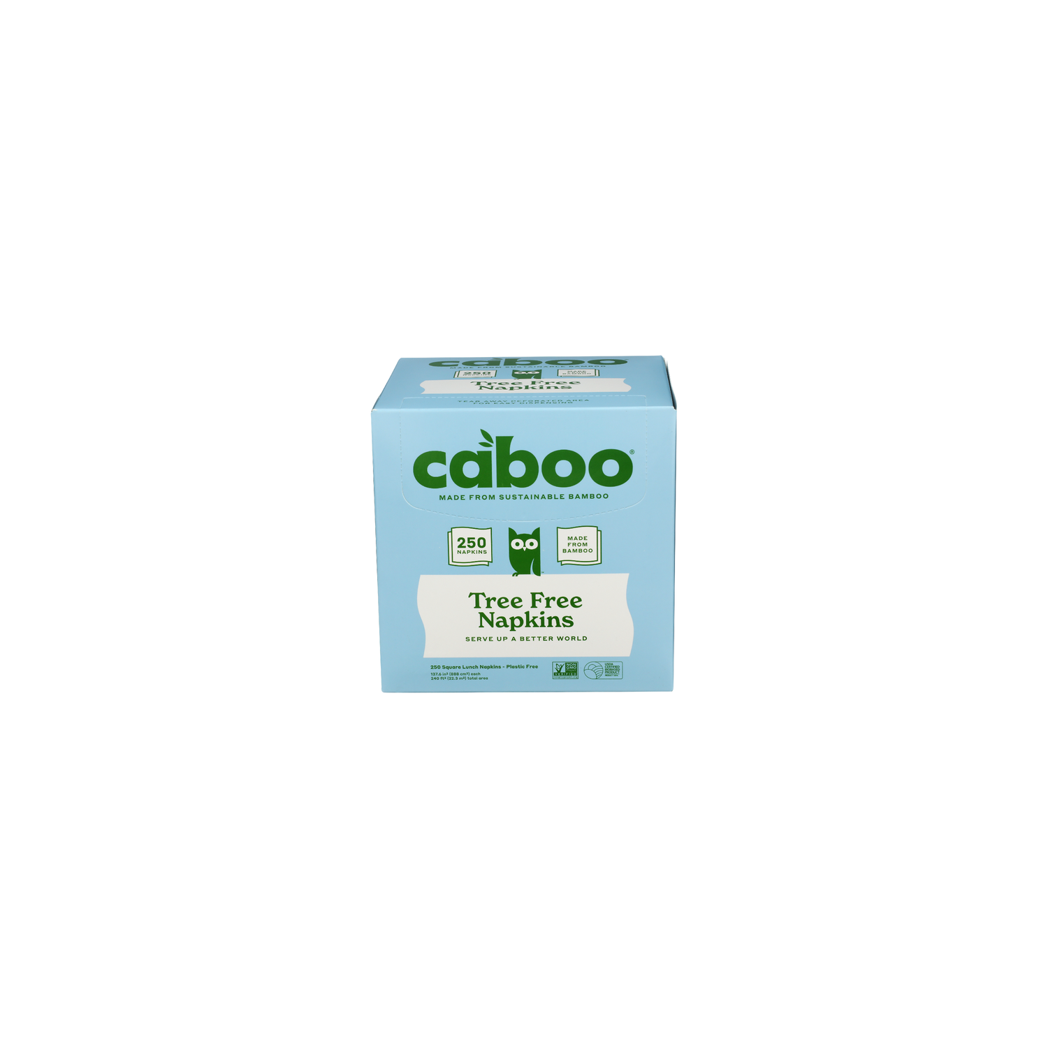 Caboo Tree Free Napkins - 0.96 Square foot - 250 Count Image 1 of 2
