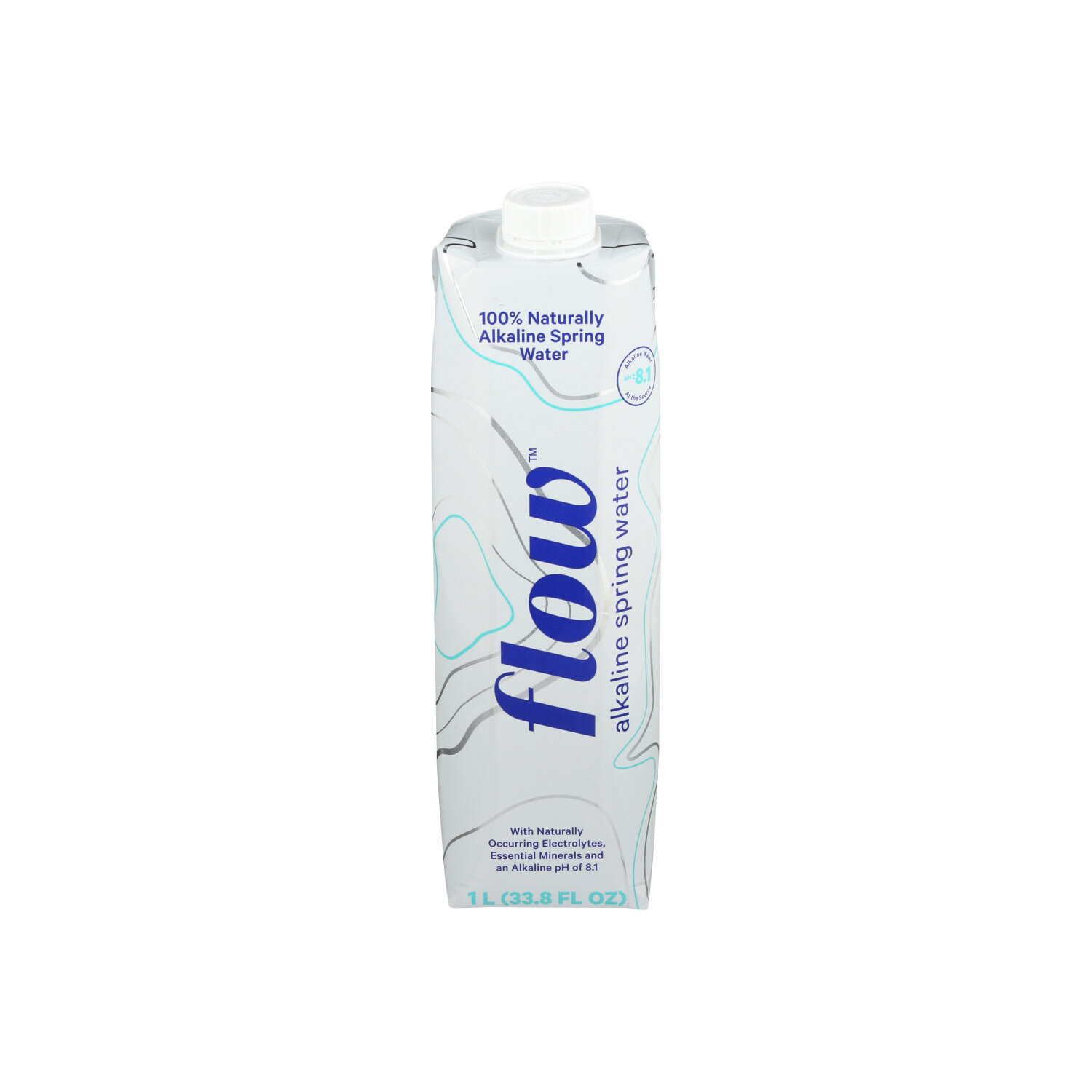 FLOW ALKALINE SPRING WATER 100% Naturally Alkaline Spring Water - 1 Liter Image 1 of 2