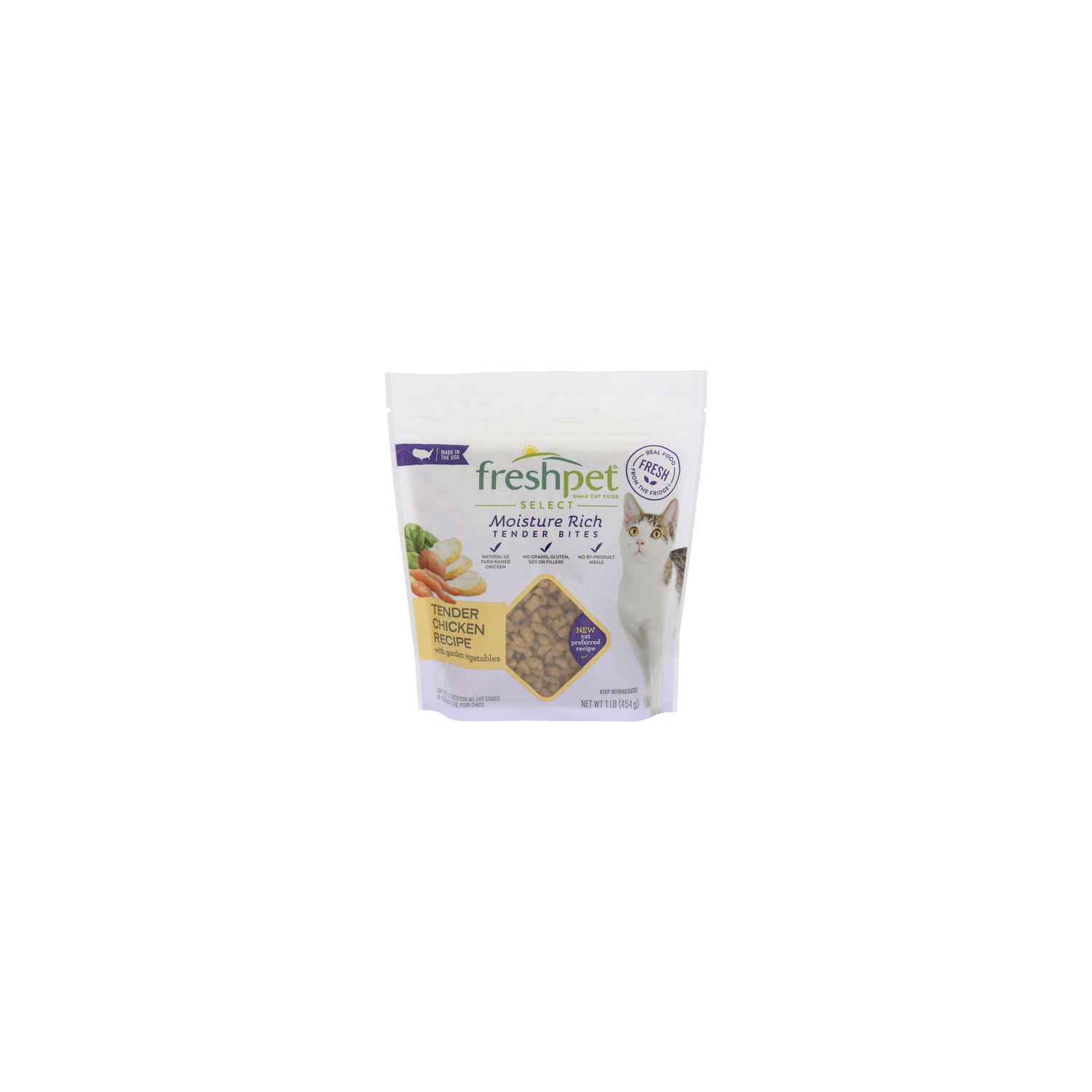 Freshpet Healthy & Natural Cat Food Fresh Chicken Recipe - 1 Pound
