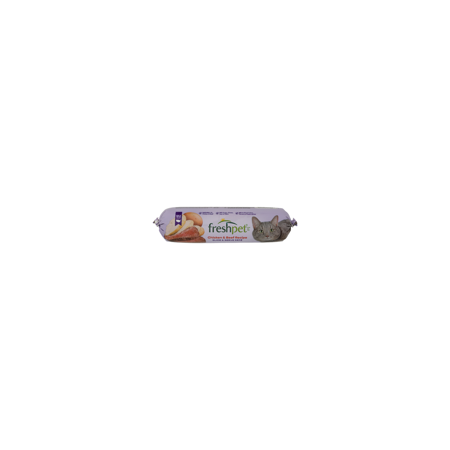 Freshpet Chicken & Beef Bag Fresh Refrigerated Food For Cats Pate - 1 Pound Image 1 of 4