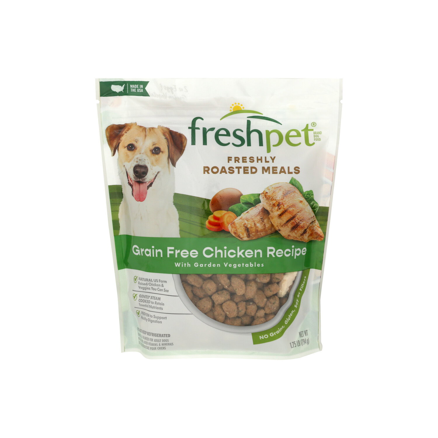 Freshpet Chicken Recipe With Garden Vegetable Grain Free Dog Food
