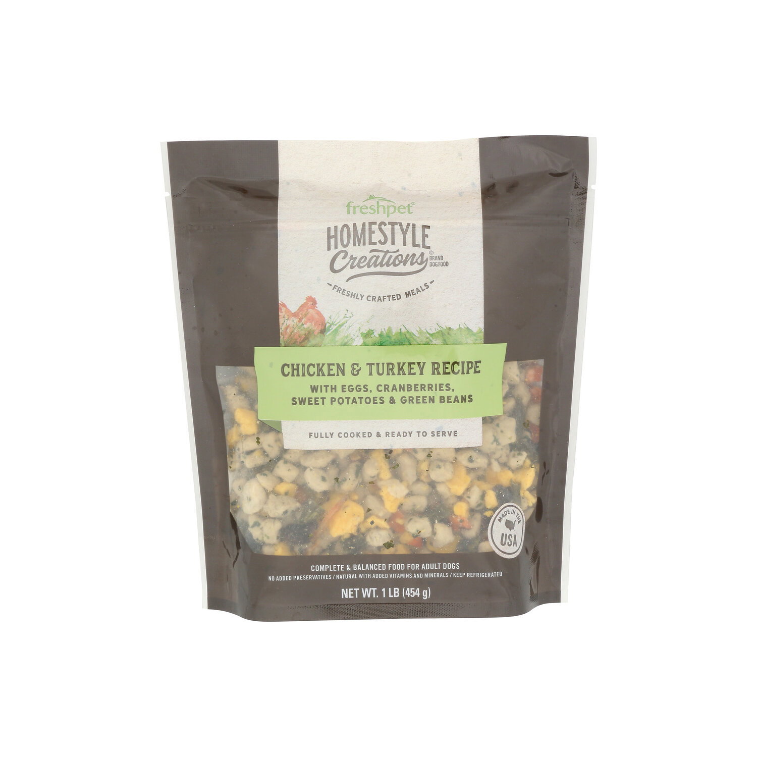 Freshpet Homestyle Creations Fresh Chicken & Turkey Recipe Dog Food - 1 Pound Image 1 of 4