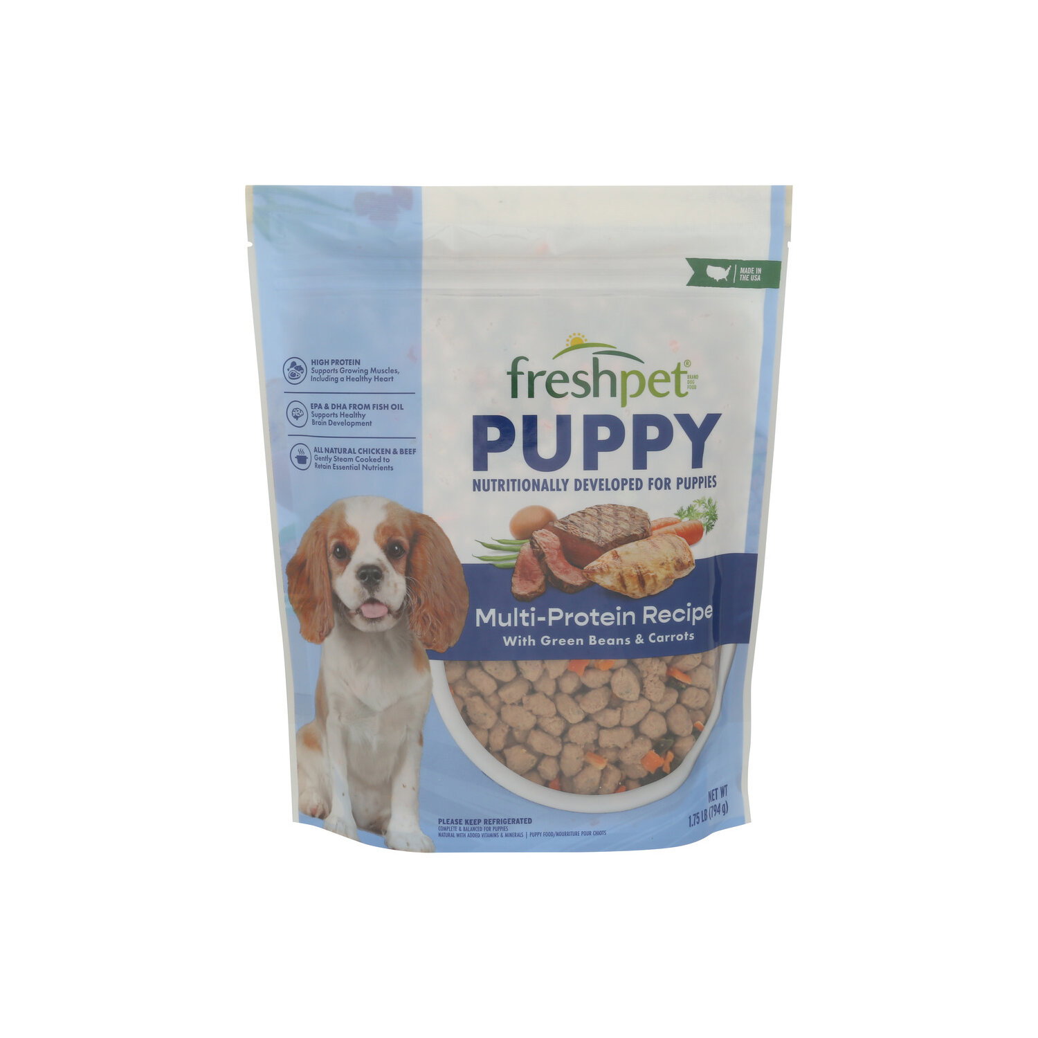 Freshpet Select Multi Protein Chicken, Beef, Egg Bag Healthy & Natural Food For Puppies, Fresh Recipe - 1.75 Pound Image 1 of 4