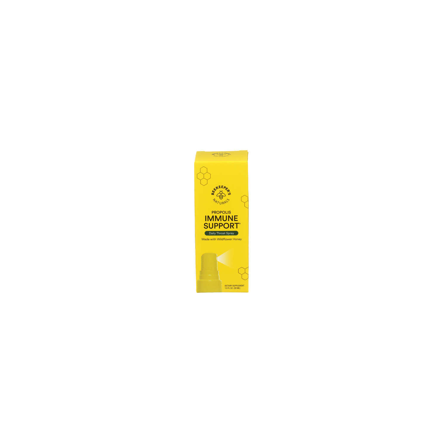BEEKEEPER's Naturals Propolis Throat Spray, Immune + Support - 1 Fluid Ounce Image 1 of 3