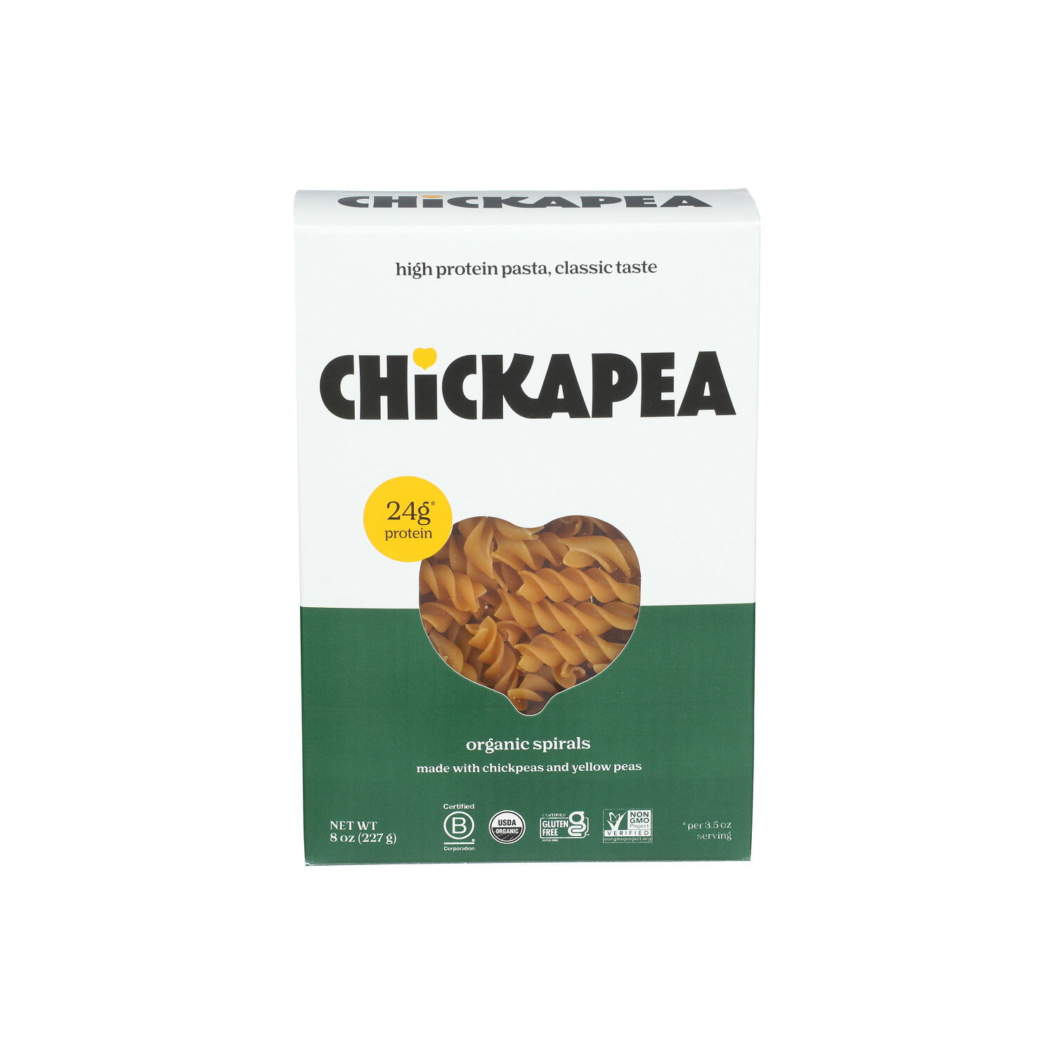 Chickapea Organic Chickpea And Lentil Pasta Spirals - 8 Ounce Image 1 of 4