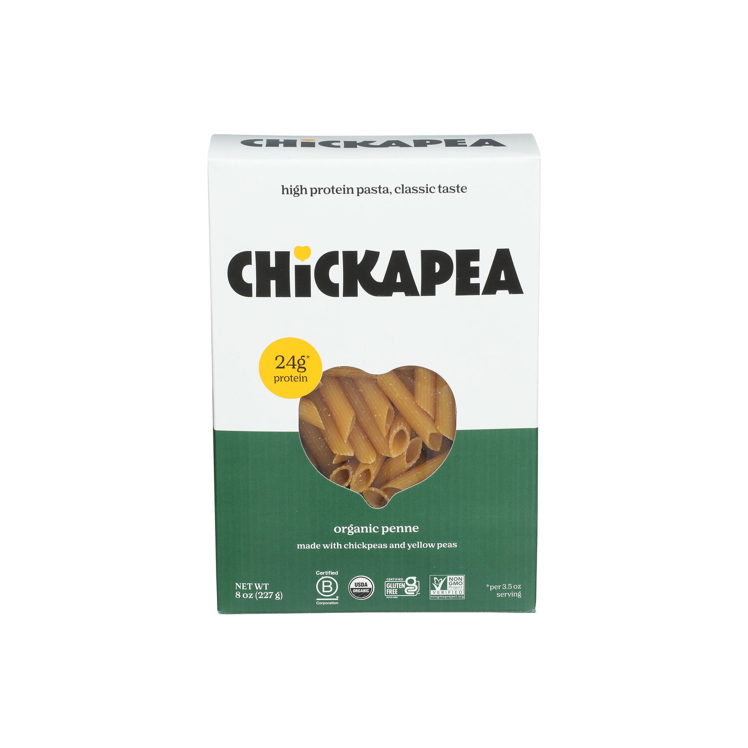Chickapea Organic Chickpea And Lentil Pasta Penne - 8 Ounce Image 1 of 4