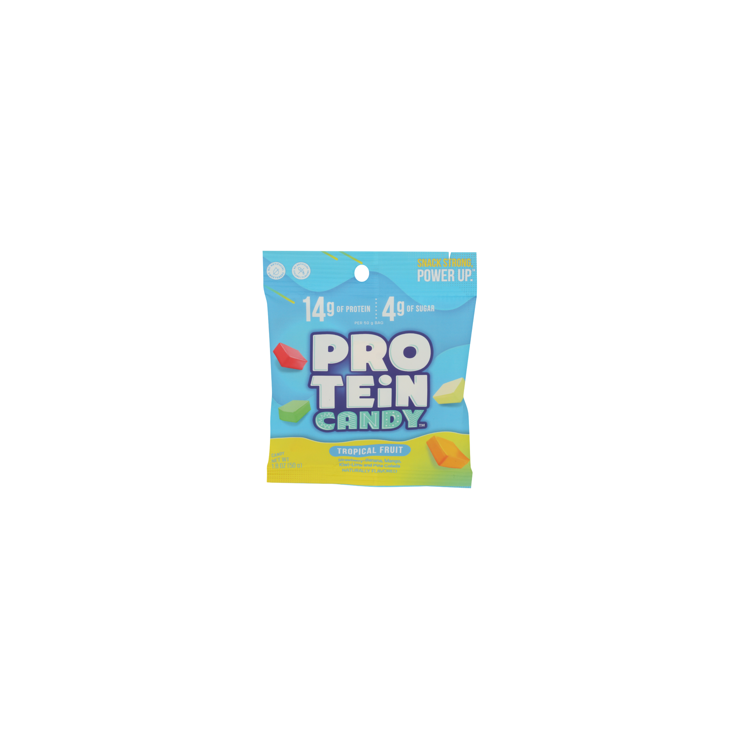 Protein Candy Chewy Tropical Fruit - 1.8 Ounce Image 1 of 4