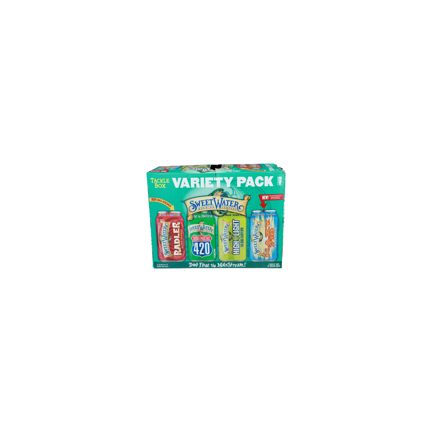 Sweet Water Brewing Company Tackle Box Variety Pack Malt Beverage - 12 Fluid Ounce - 12 Count Image 1 of 2