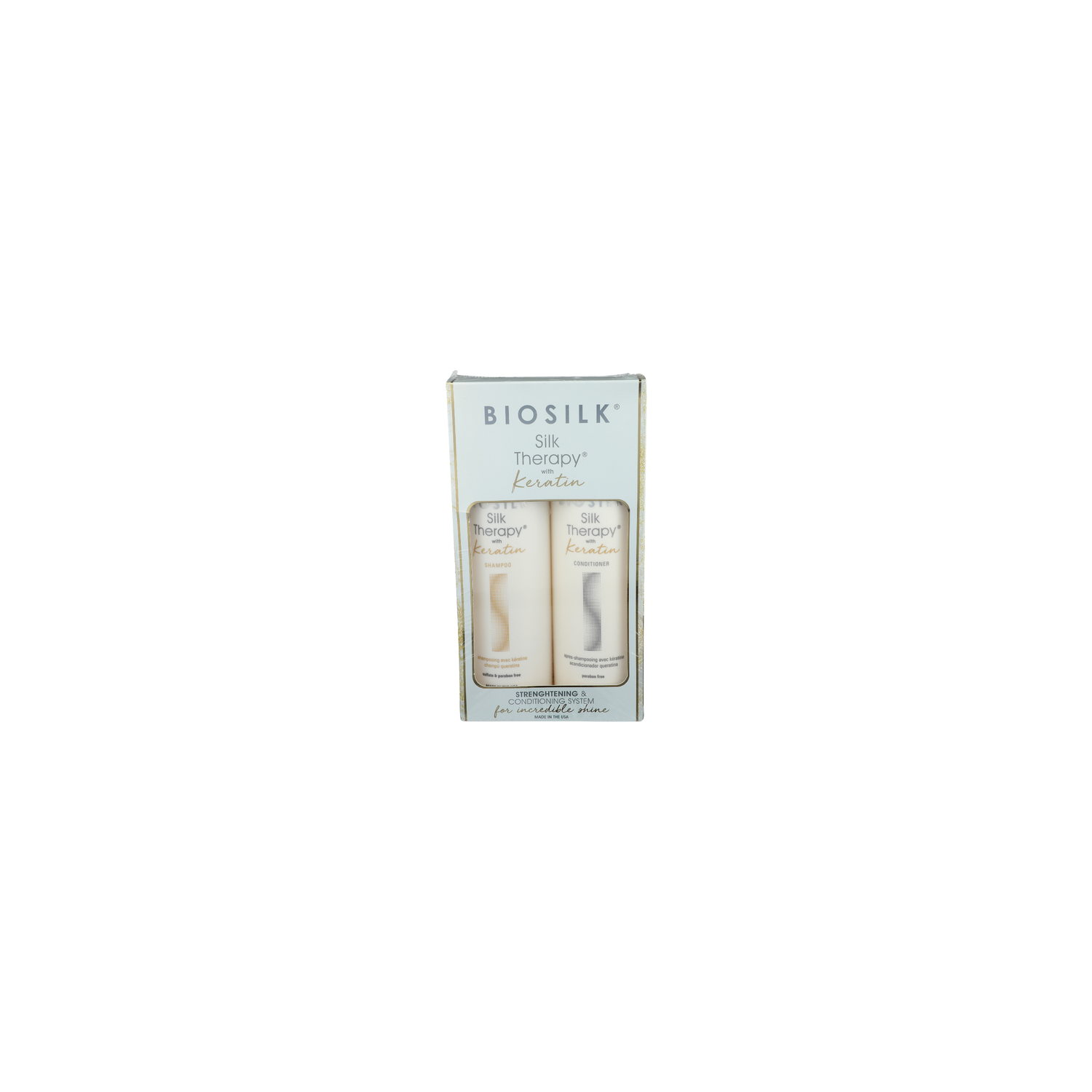Biosilk Silk Therapy With Keratin stranghtening & Conditioning System-With - 1 Each Image 1 of 3