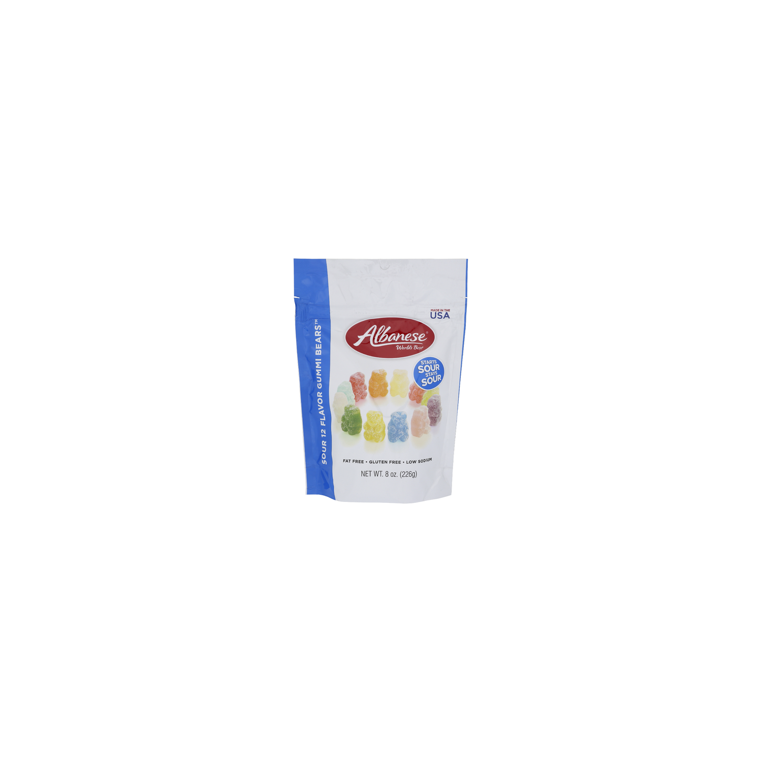 Albanese World's Best 12 Flavor Sour Gummi Bears - 8 Ounce Image 1 of 4