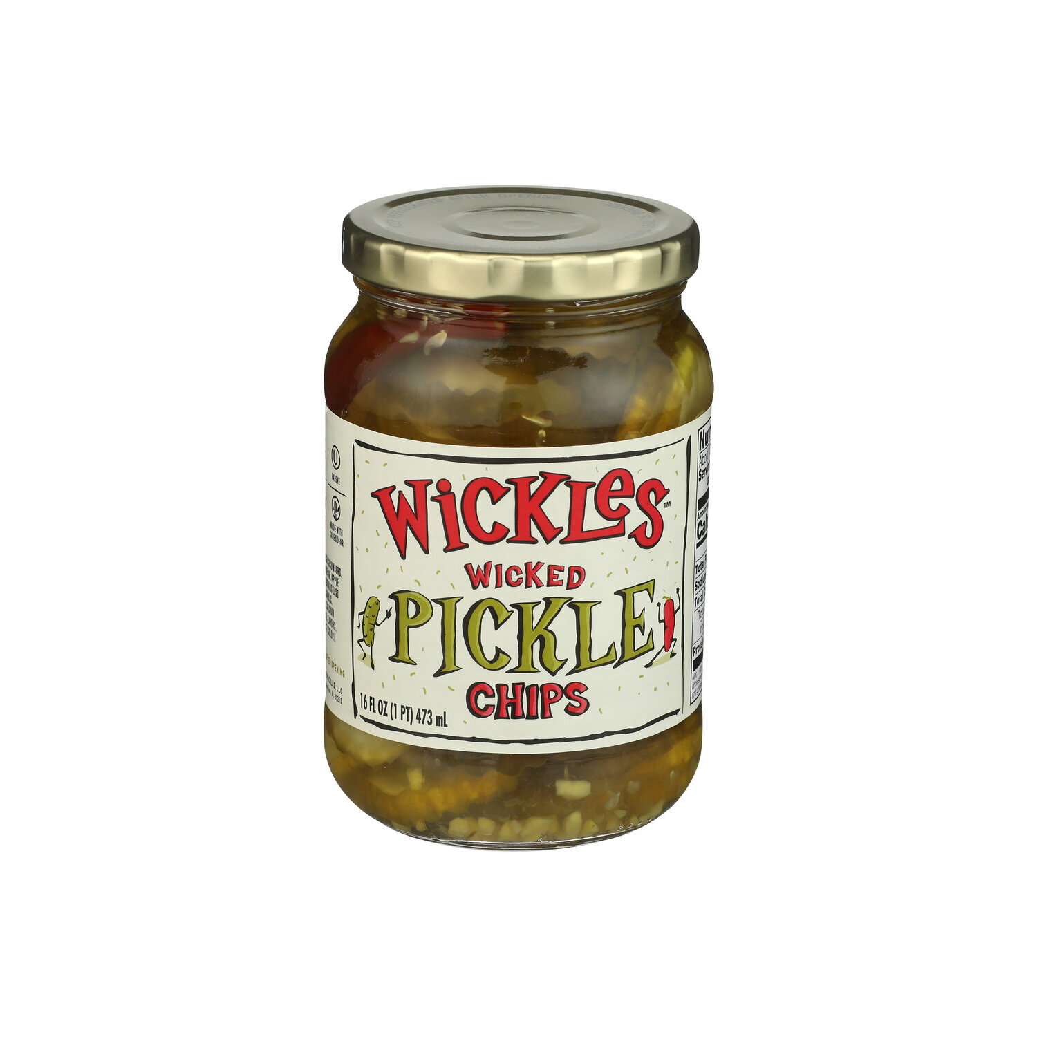 Wickles Sugar Cane / Spice Sweet Heat Sliced Wicked Pickle Chips - 16 Fluid Ounce Image 1 of 4