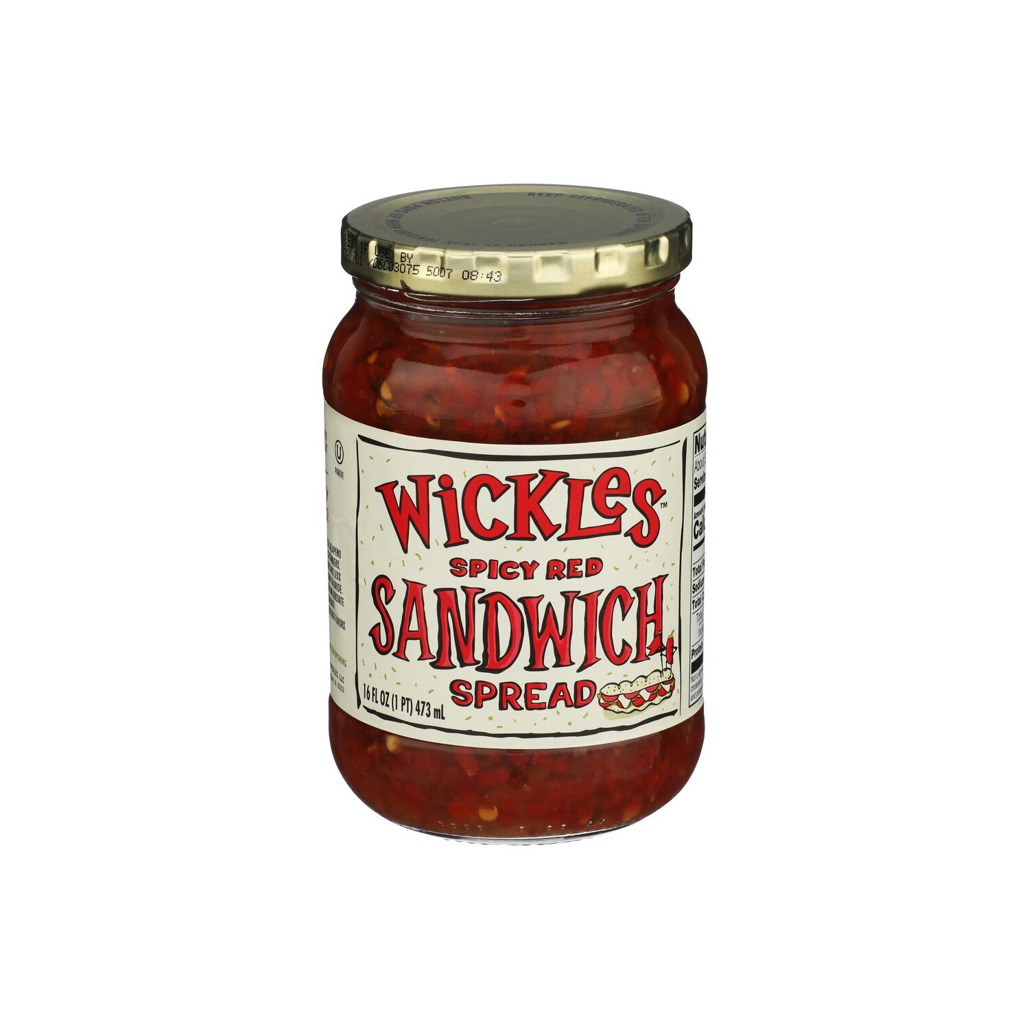 Wickles Jalapeno Tangy & Spicy Sandwich Spread Red - 16 Fluid Ounce Image 1 of 4