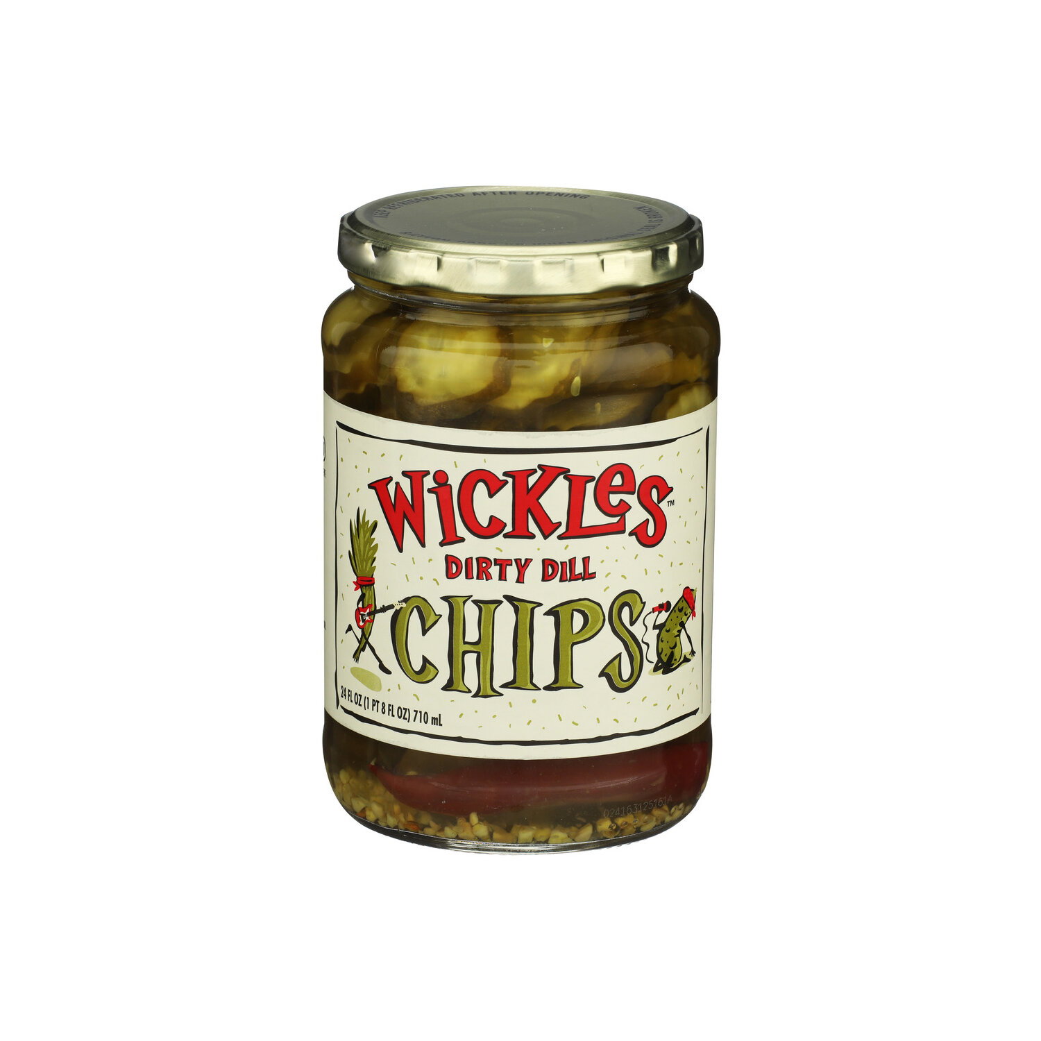 Wickles Garlic Spicy Dill Pickles Chips - 24 Fluid Ounce Image 1 of 4