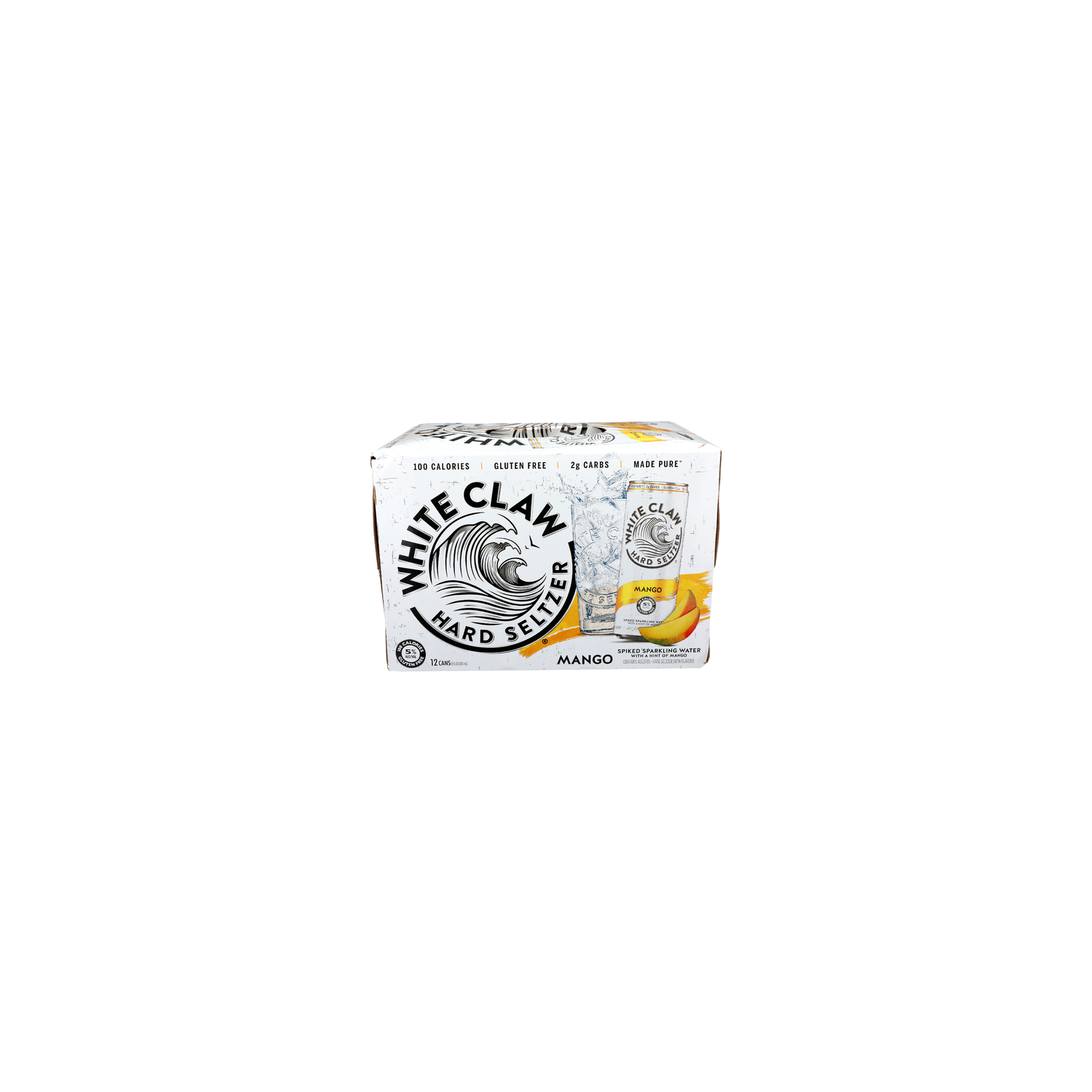 White Claw Hard Seltzer Mango - 12 Fluid Ounce - 12 Count Image 1 of 4