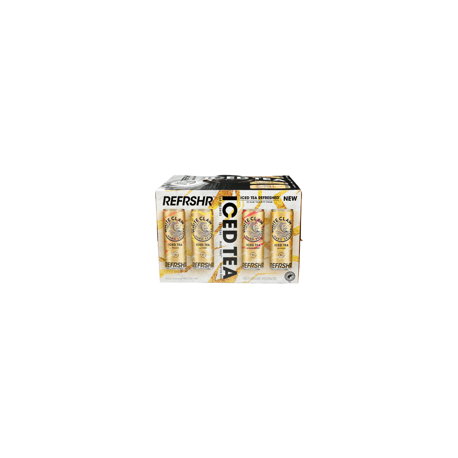 White Claw Hard Seltzer Ice Tea Refreshed - 12 Fluid Ounce - 12 Count Image 1 of 4