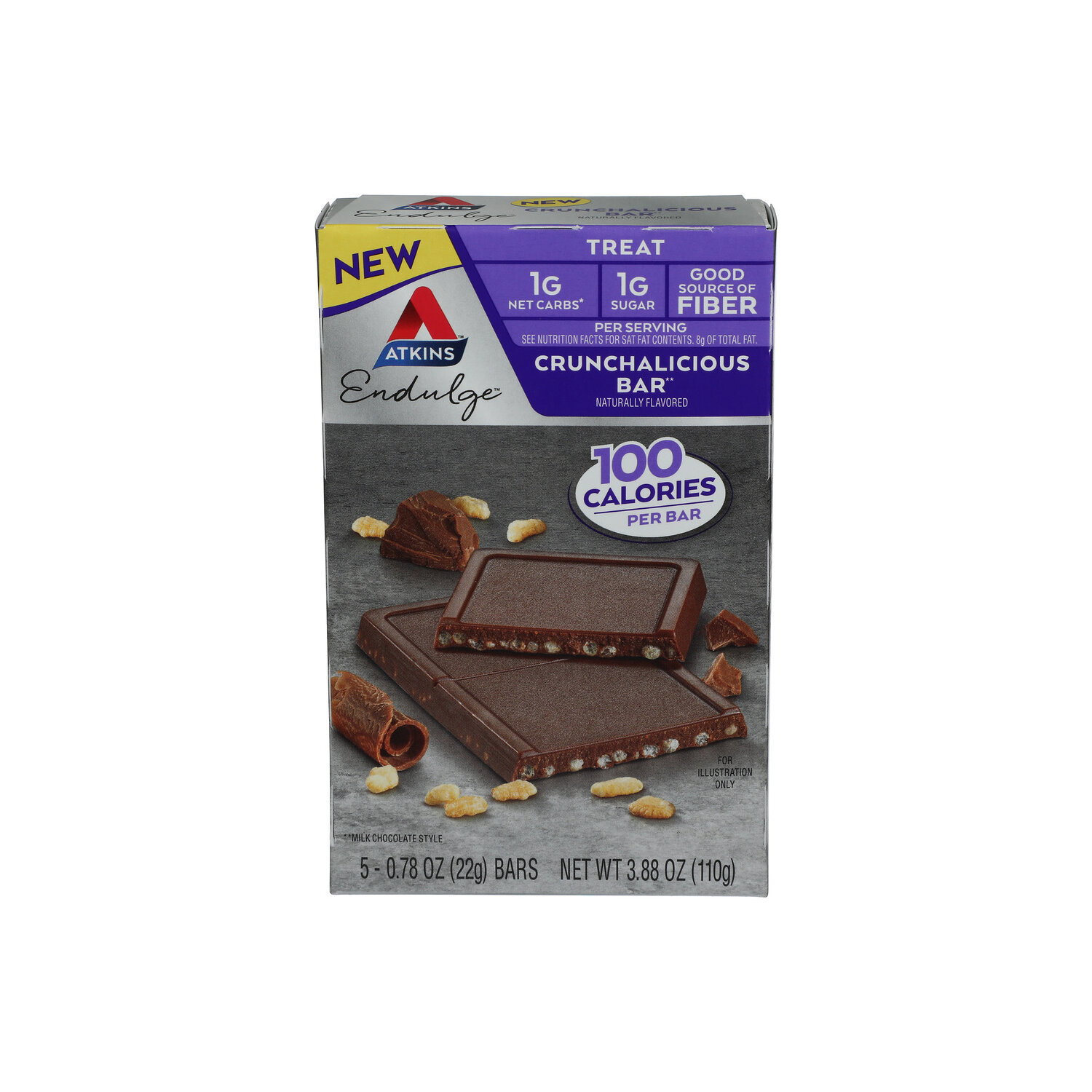 Atkins Endulge Treat Crunchalicious Bar - 0.776 Ounce - 5 Count Image 1 of 4