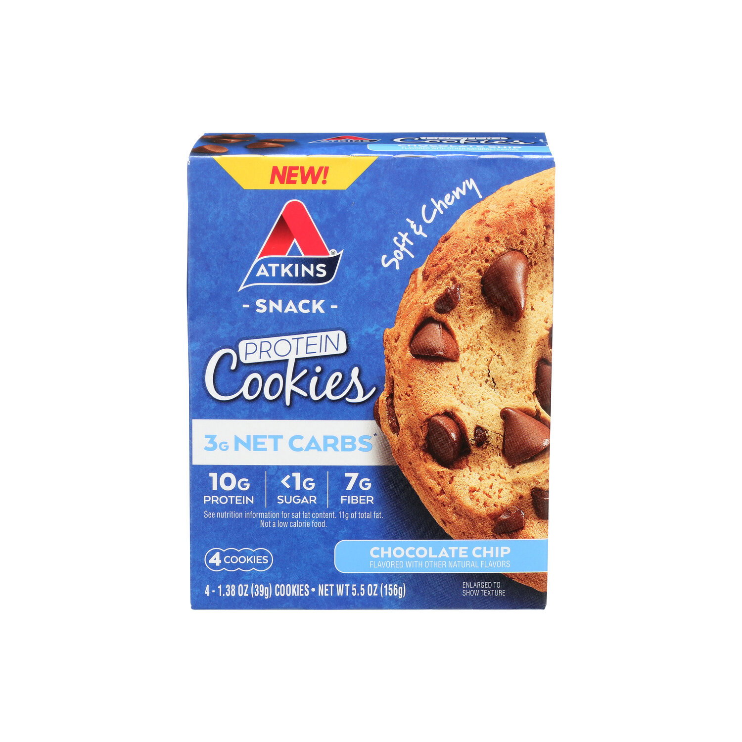 Atkins Cookie Protn Choc Chip - 1.375 Ounce - 4 Count Image 1 of 4