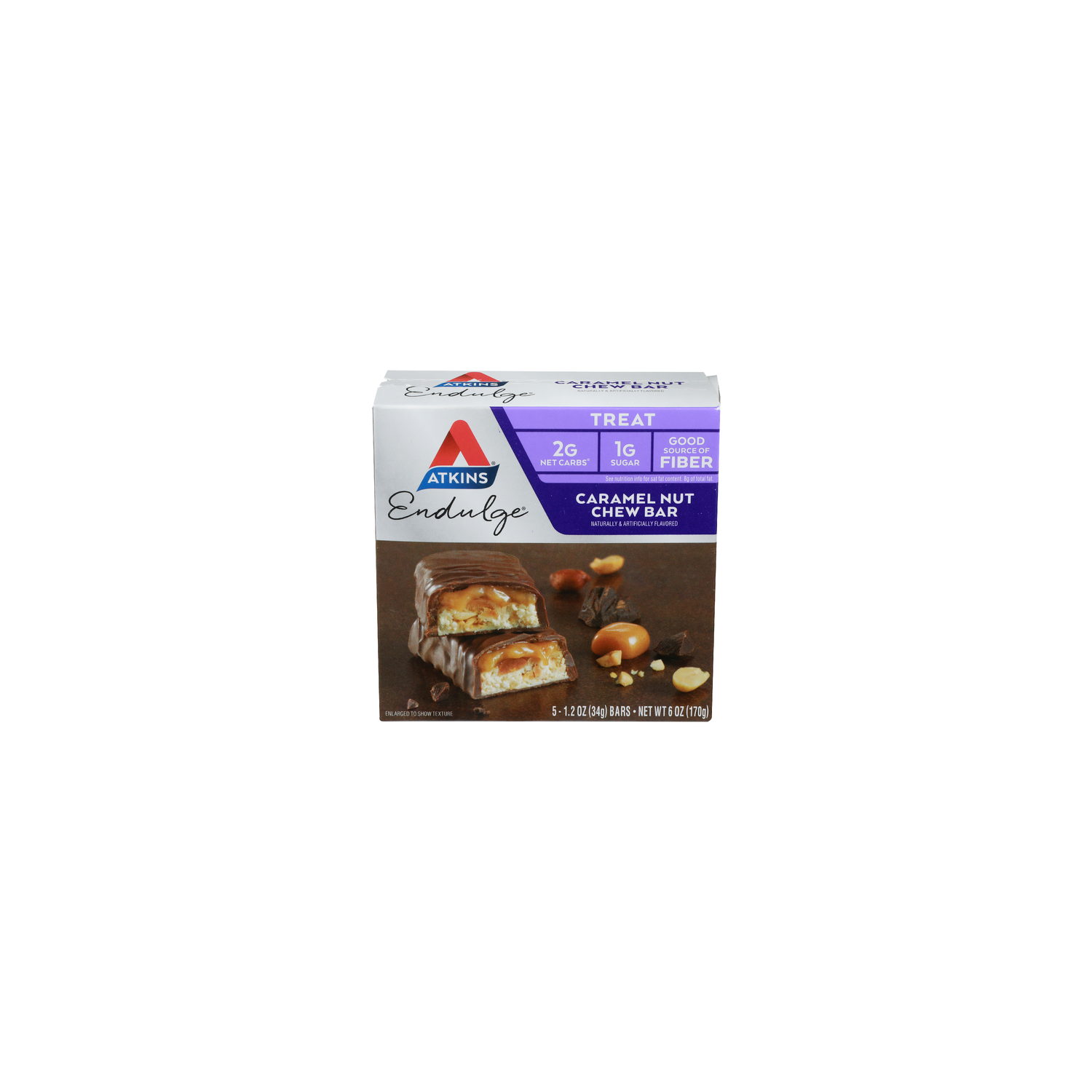 Atkins Endulge Caramel Nut Chew Bar - 1.2 Ounce - 5 Count Image 1 of 4