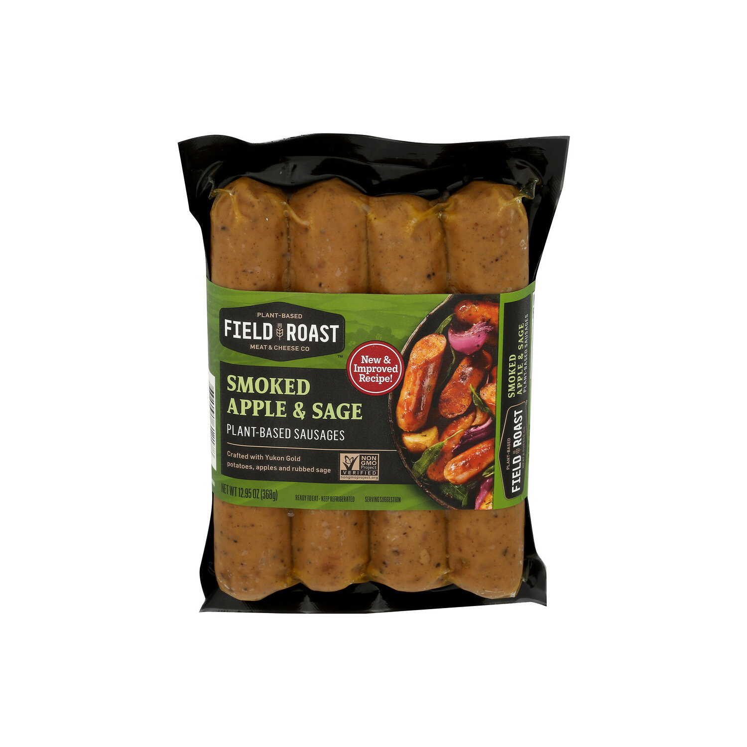 Field Roast MEAT & CHEESE Co Smoked Apple & Sage 6X 12.95 Plant-Based Sausages - 12.95 Ounce Image 1 of 4