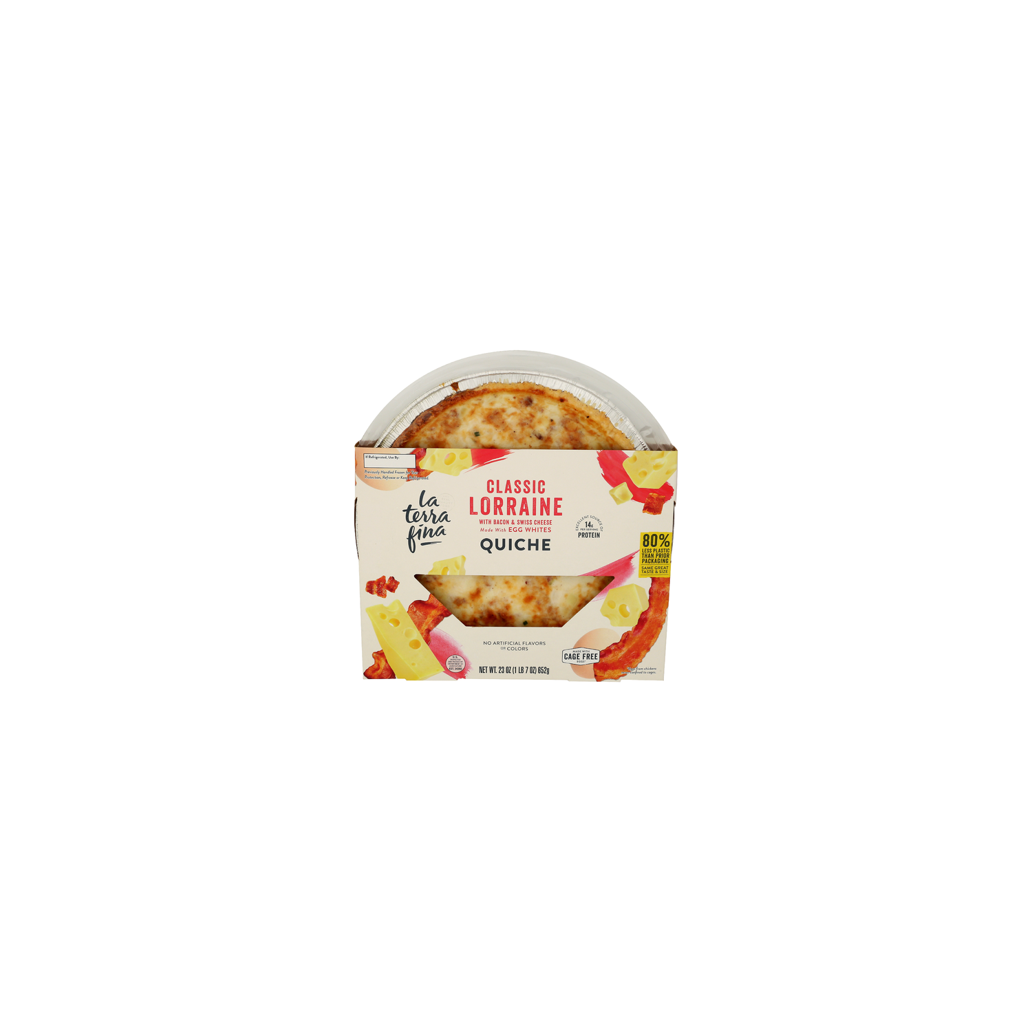 La Terra Fina Classic Lorraine Made With Cage Free Egg Quiche - 23 Ounce Image 1 of 4
