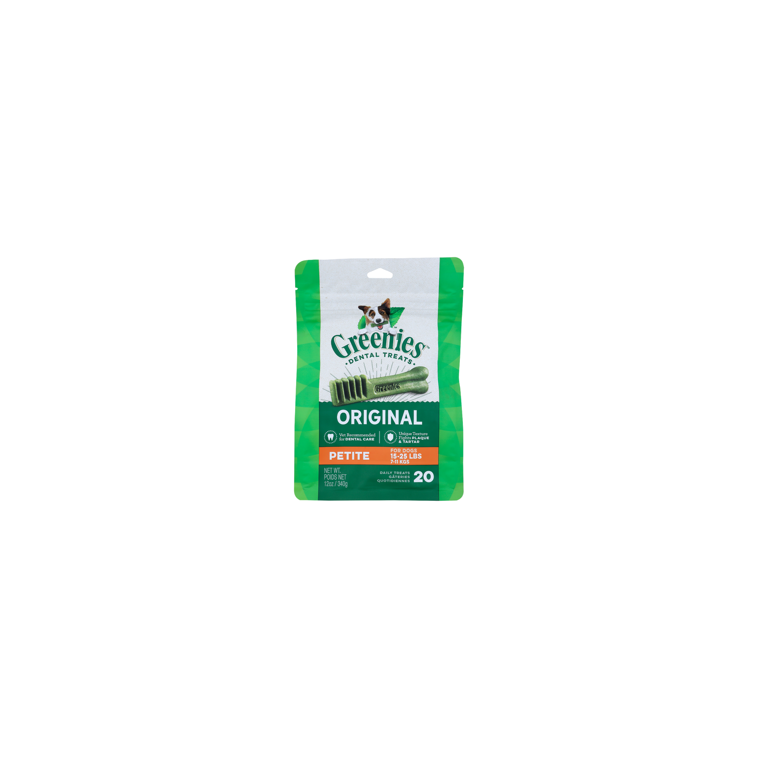 Greenies Original Dental Treats - 0.6 Ounce - 20 Count Image 1 of 3