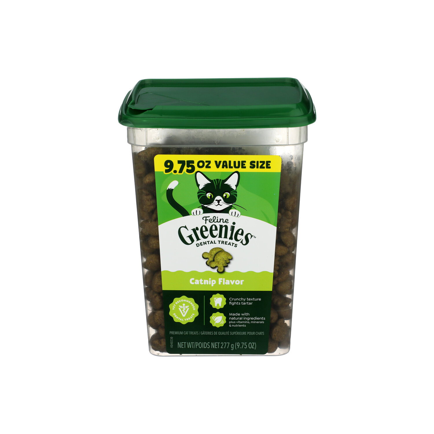 Greenies Catnip Feline Adult Natural Dental Cat Treats - 227 Gram Image 1 of 4