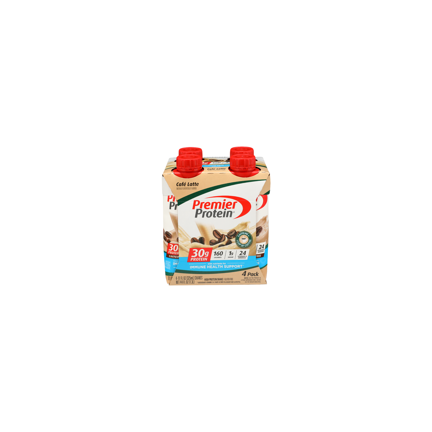 Premier Protein Cafe Latte High Protein Shake - 11 Fluid Ounce - 4 Count Image 1 of 2