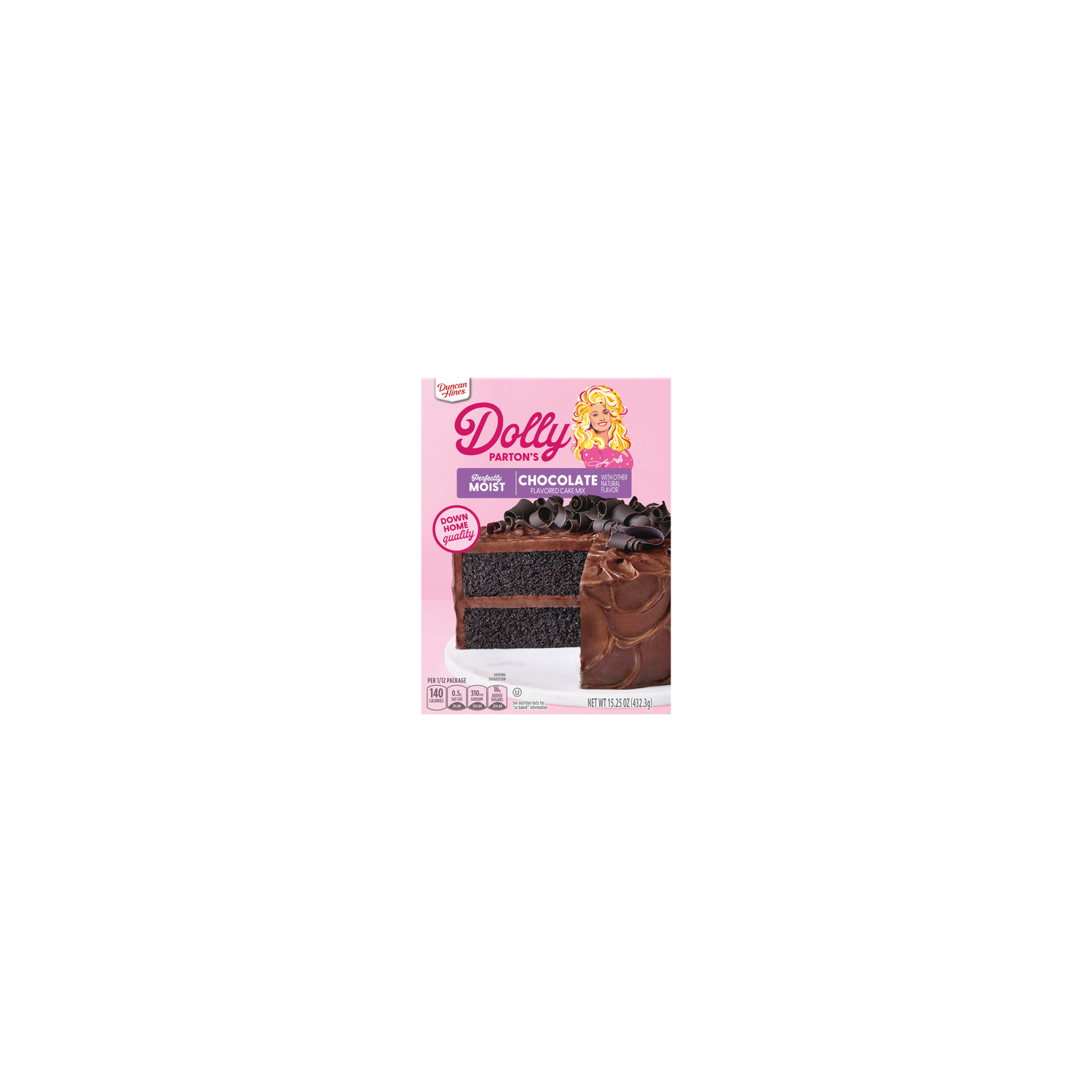 Duncan Hines Dolly Parton's Favorite Chocolate Flavored Cake Mix - 15.25 Ounce Image 1 of 2
