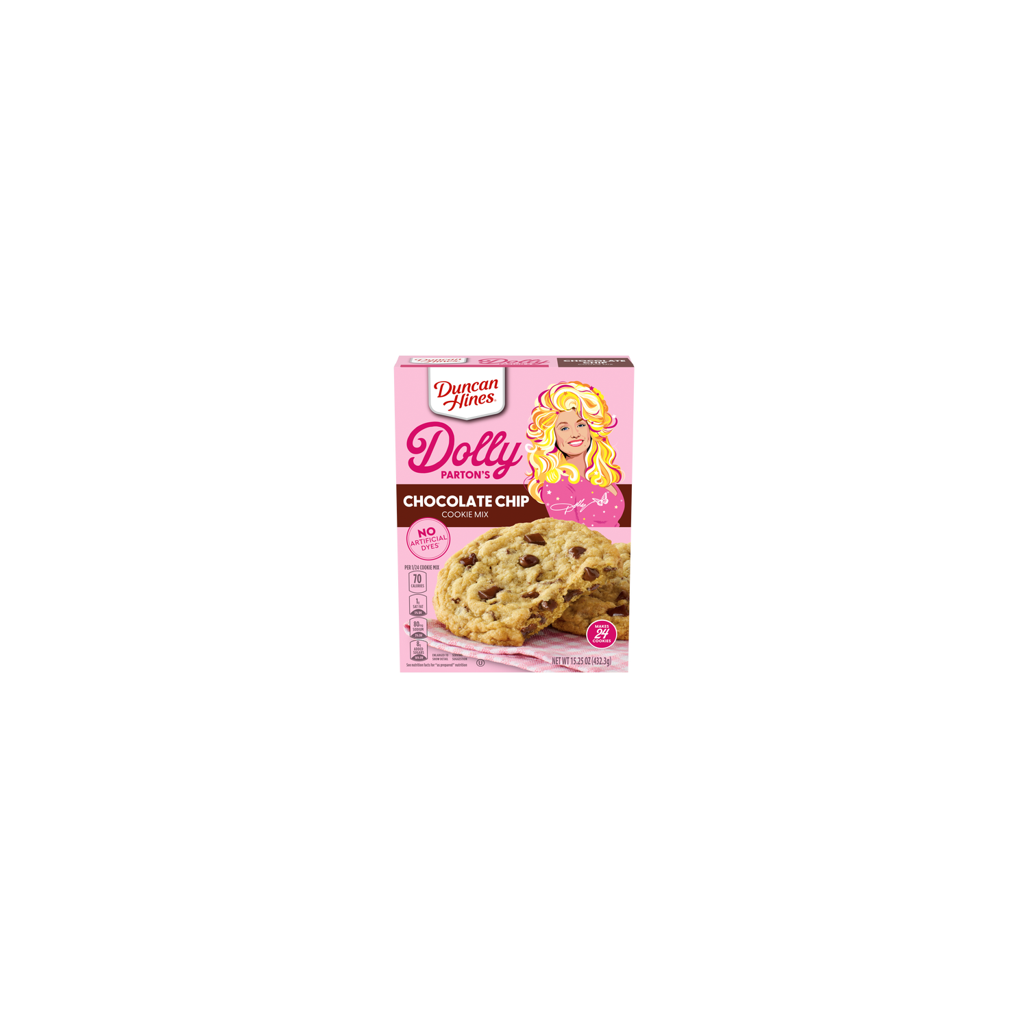 Duncan Hines Dolly Parton's Chocolate Chip Cookie Mix - 15.25 Ounce Image 1 of 4
