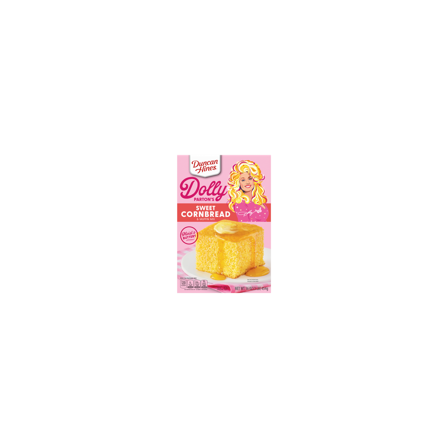 Duncan Hines Dolly Parton's Sweet Cornbread & Muffin Mix - 16 Ounce Image 1 of 2