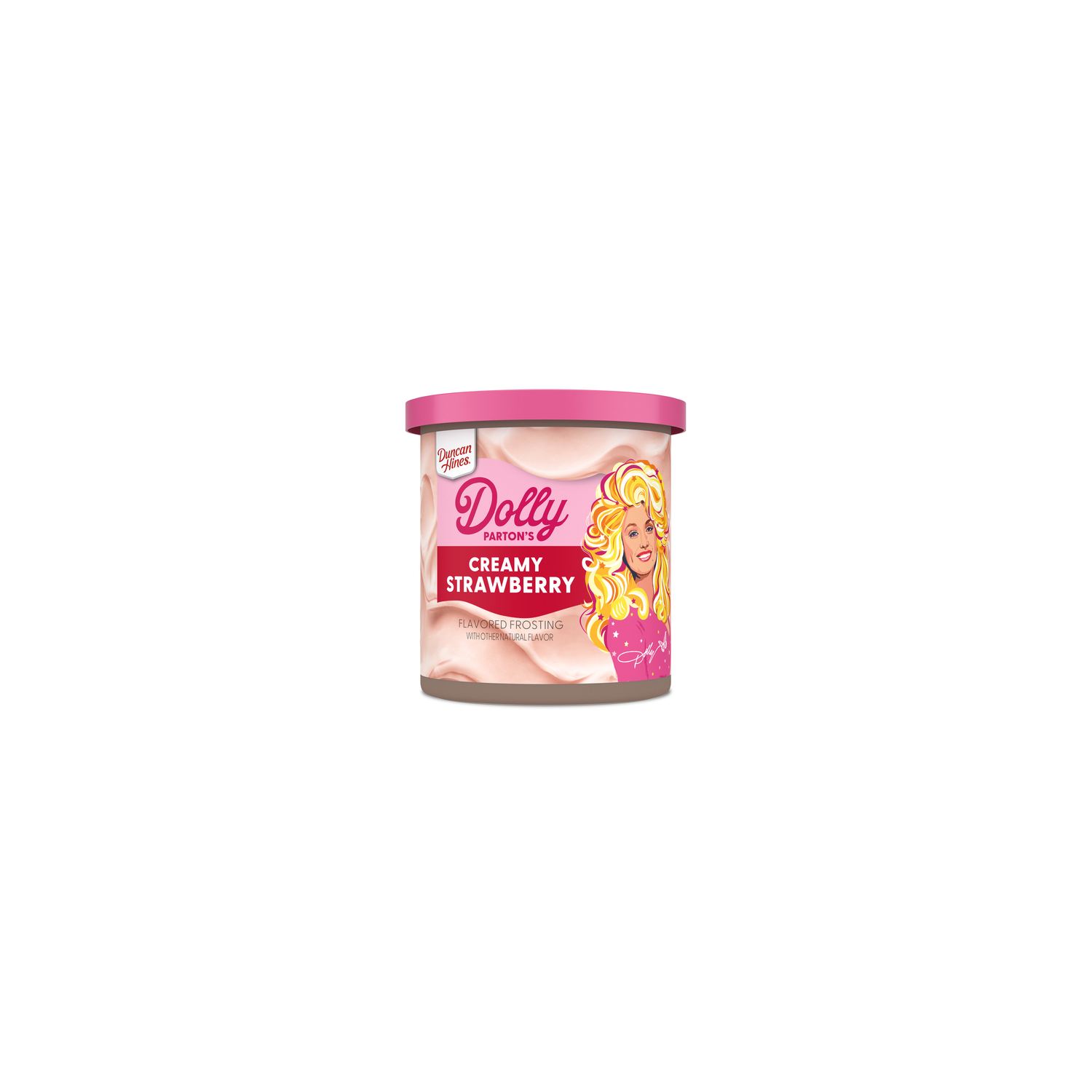 Duncan Hines Dolly Parton's Creamy Strawberry Flavored Frosting - 16 Ounce Image 1 of 4