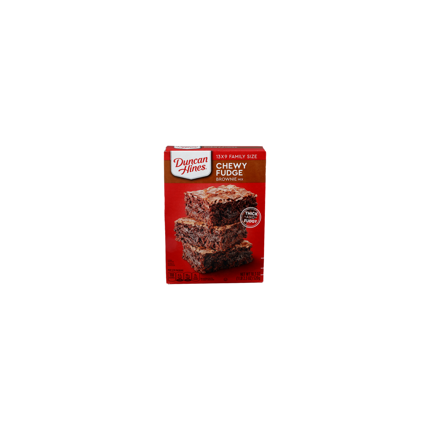 Duncan Hines Chewy Fudge Brownie Mix - 18.3 Ounce Image 1 of 4