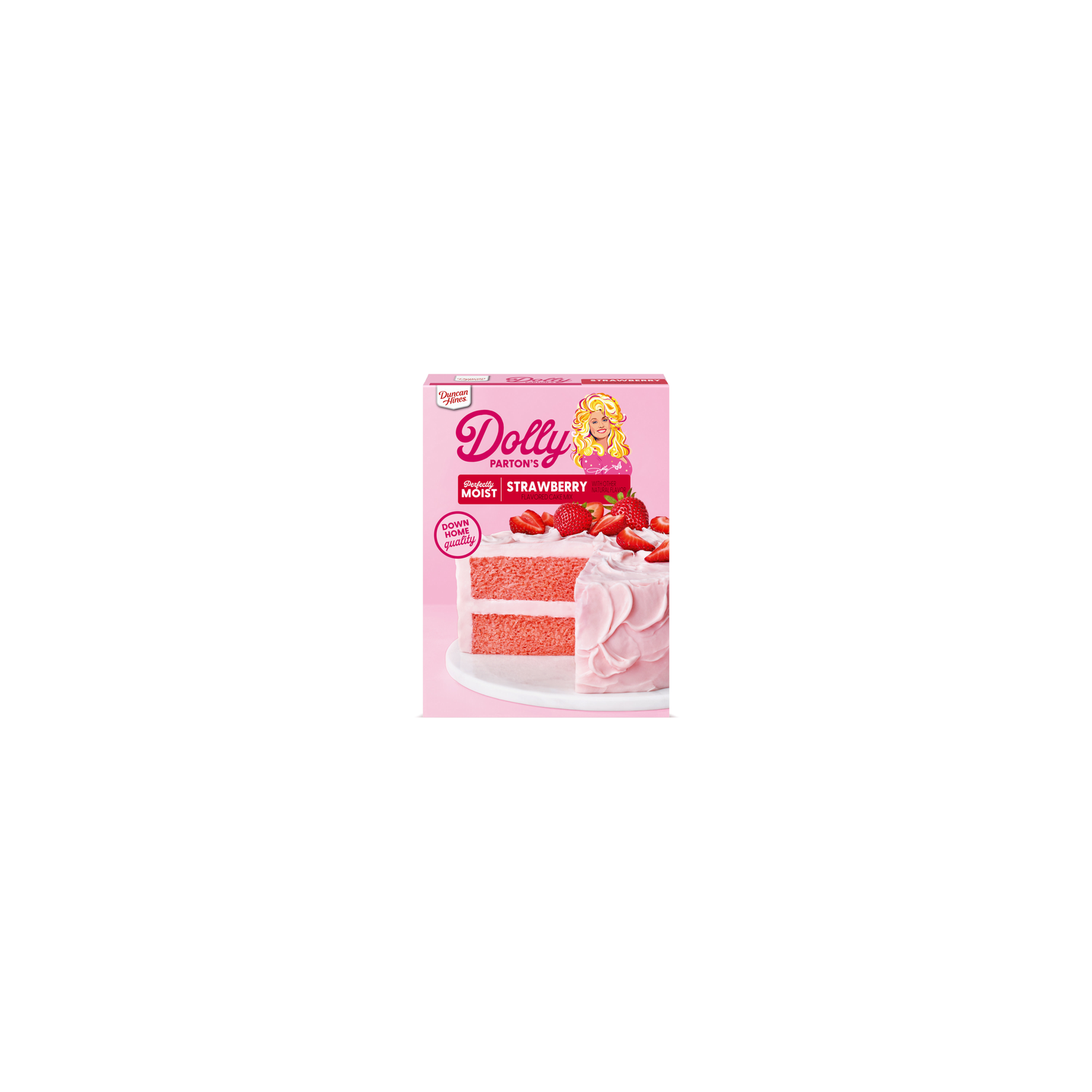 Duncan Hines Dolly Parton's Strawberry Flavored Cake Mix - 15.25 Ounce Image 1 of 4