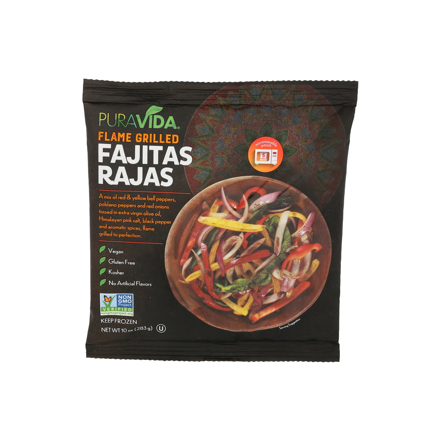 Puravida Flame Grilled Fajitas Rajas Fire Roasted Grill - 10 Ounce Image 1 of 4