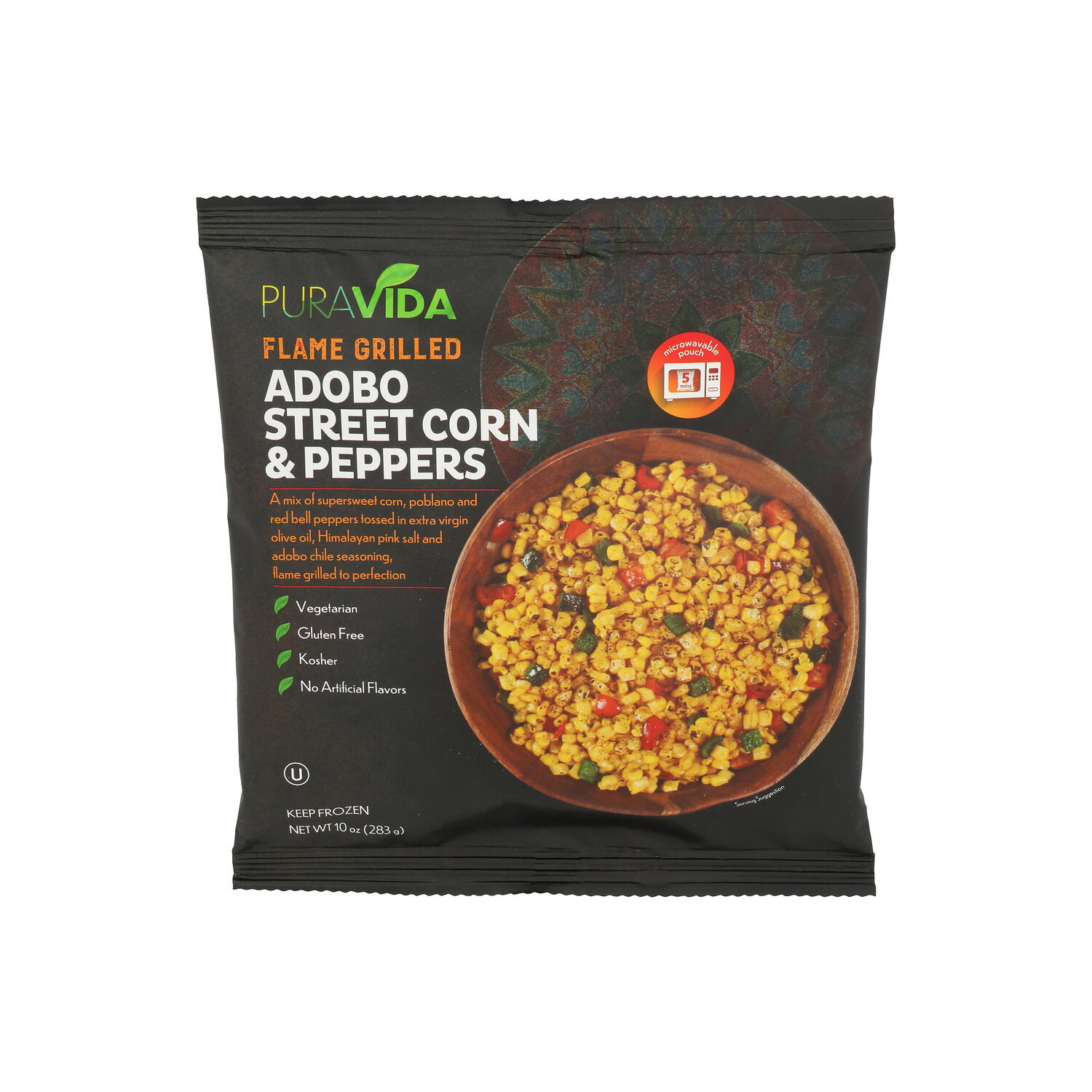 Puravida Flame Grilled Adobo Street Corn & Peppers Fire Roasted Gril - 10 Ounce Image 1 of 4