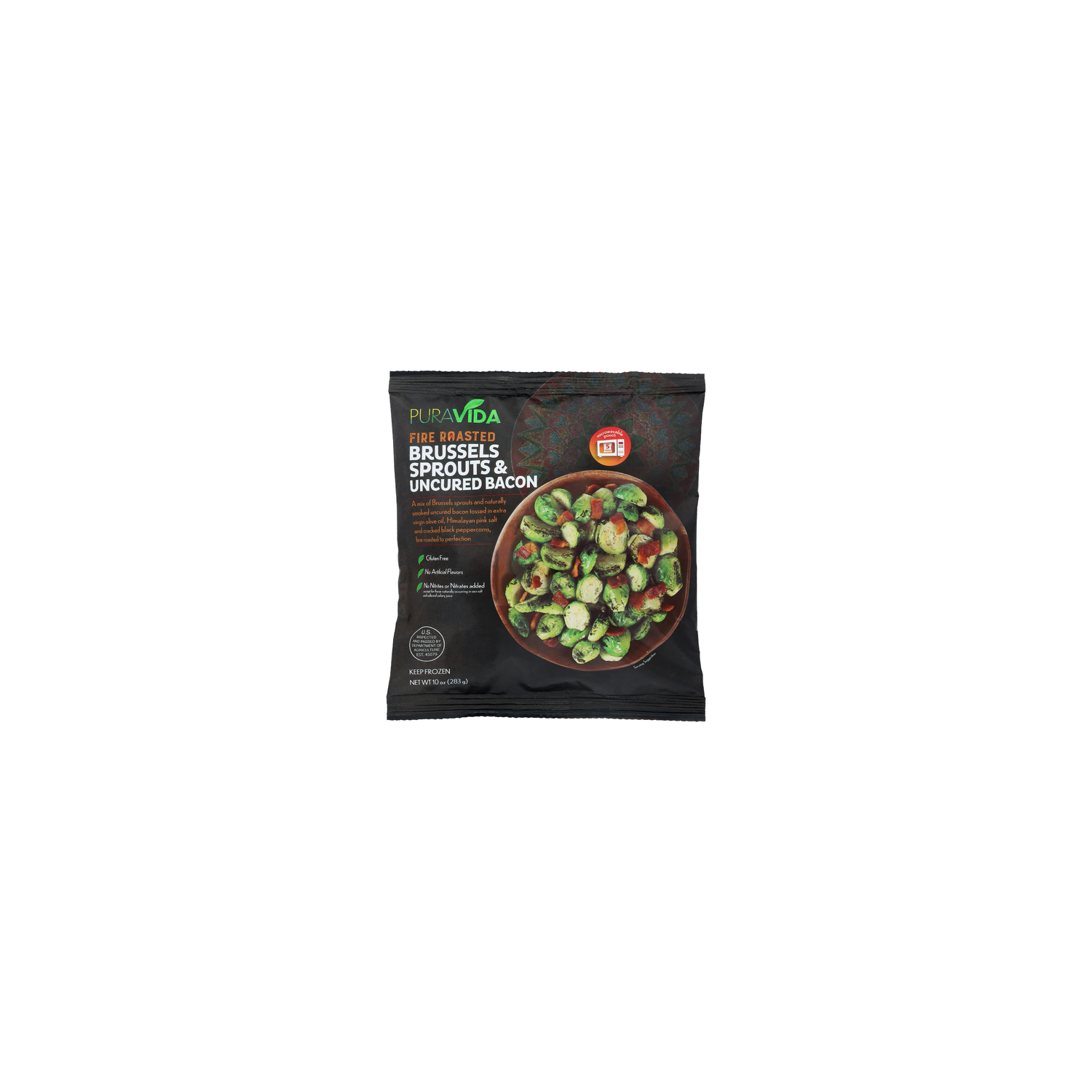 Puravida Brussel Sprouts Bacon Iqf - 10 Ounce Image 1 of 2