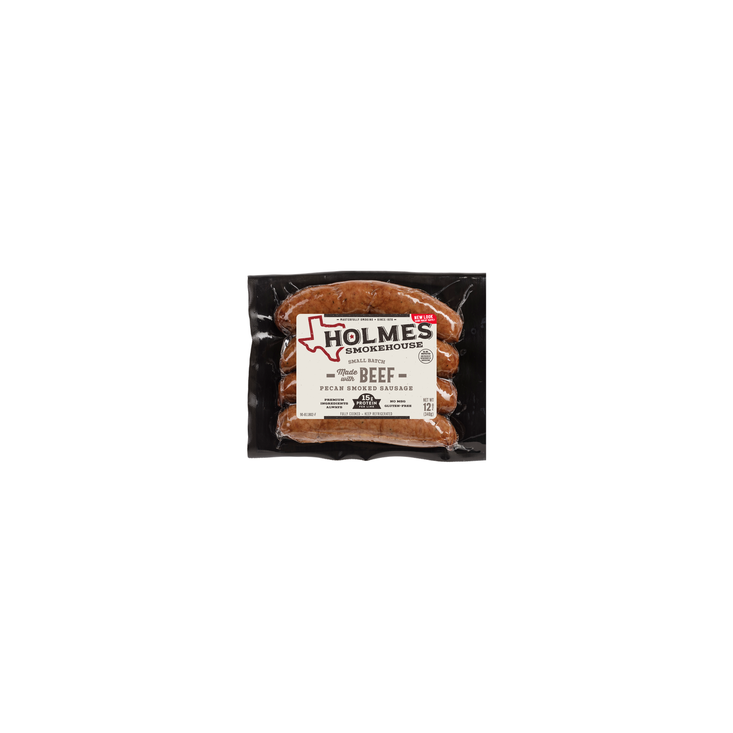 Holmes Beef Smoked Sausage Links - 12 Ounce