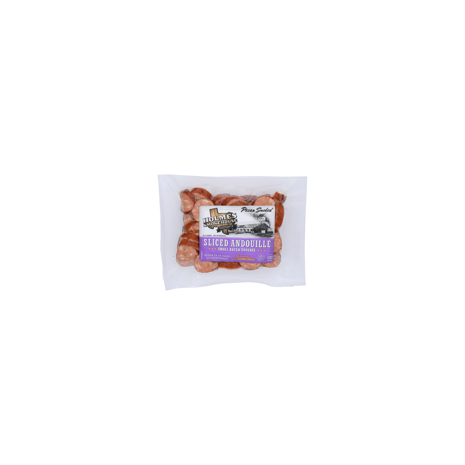 Holmes Smokehouse Pecan Smoked Sliced Andouille Sausage - 12 Ounce Image 1 of 4