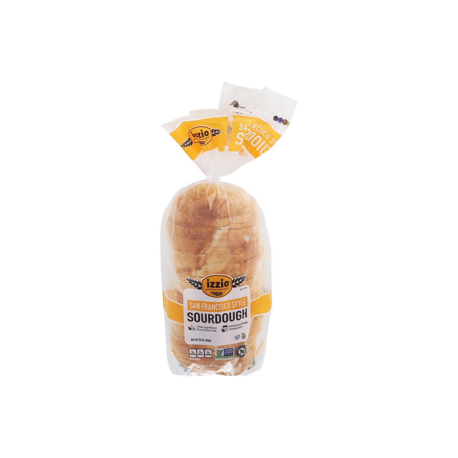 Izzio Artisan Bakery Sourdough Batard Sliced Sf Style Sl 1/2 12PK - 24 Ounce Image 1 of 4