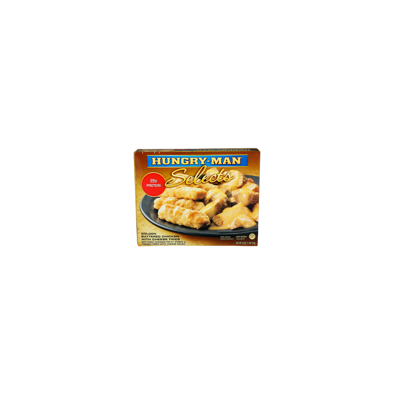 Hungry-Man Selects Golden Battered Chicken With Cheese Fries - 16 Ounce Image 1 of 4