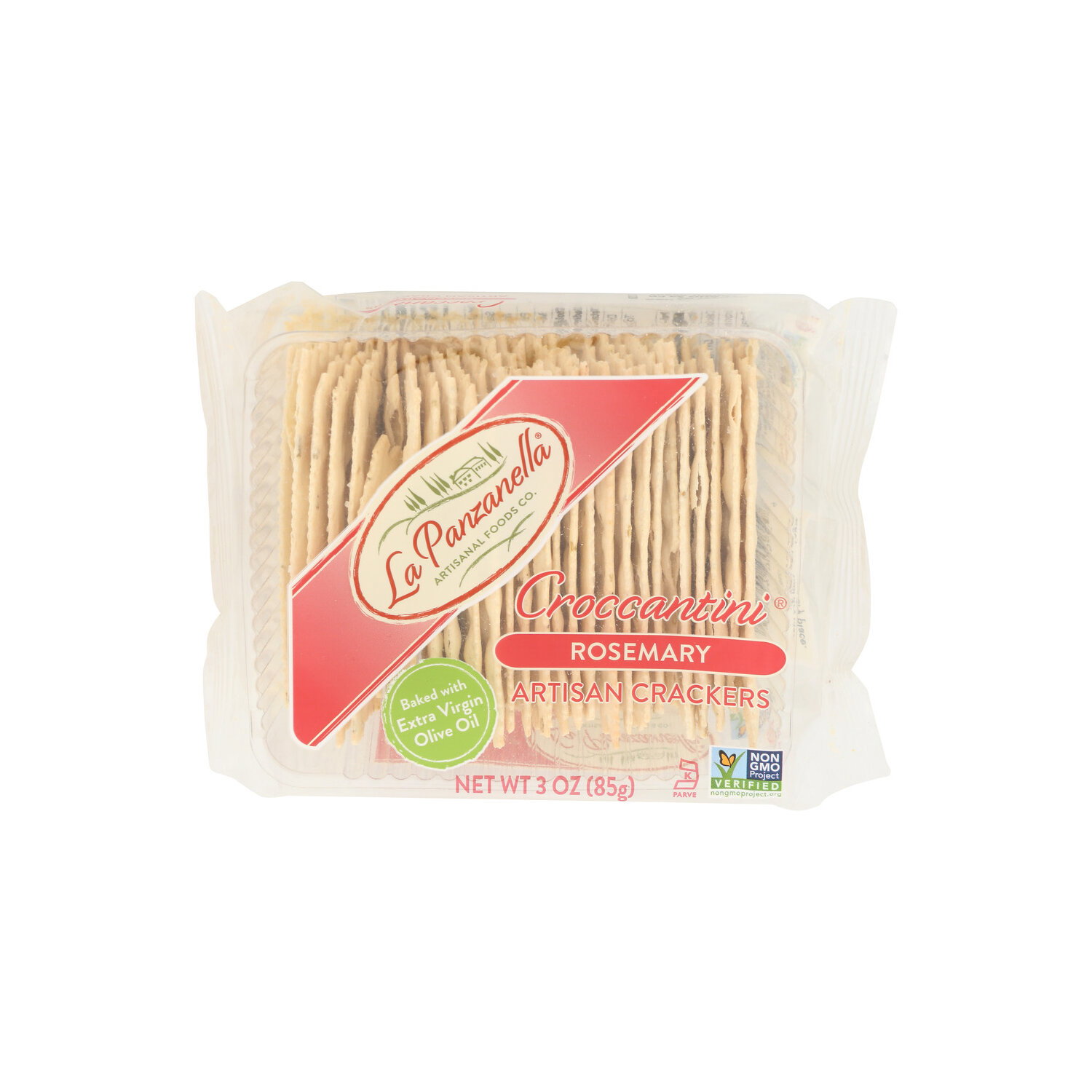 La Panzanella Artisanal Foods CO. Add To Description Rosemary Mini Croccantini Artisan Cracker - 3 Ounce Image 1 of 4