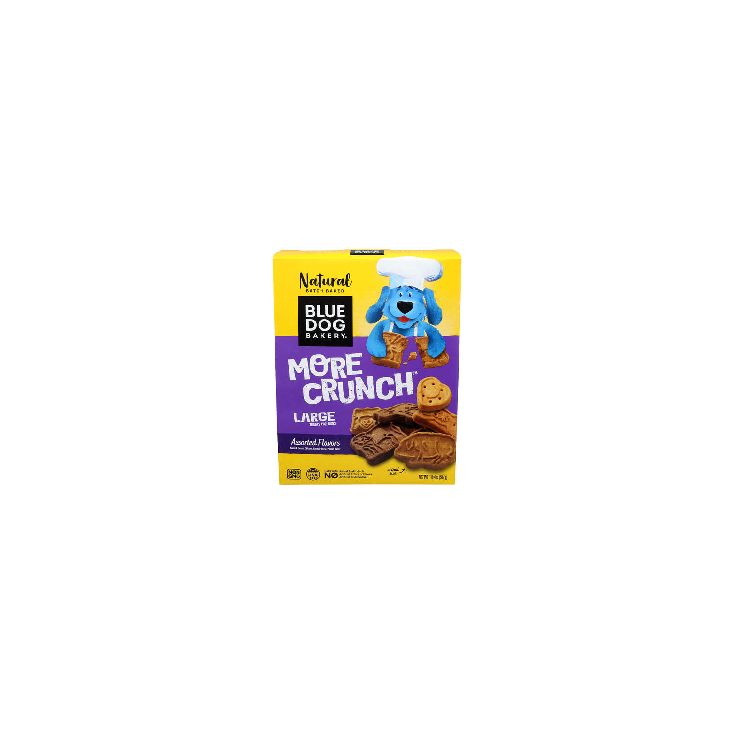 Blue Dog Bakery Assorted Flavors Bacon & Cheese, Chicken, Natural Peanut Butter More Crunch - 20 Ounce Image 1 of 4